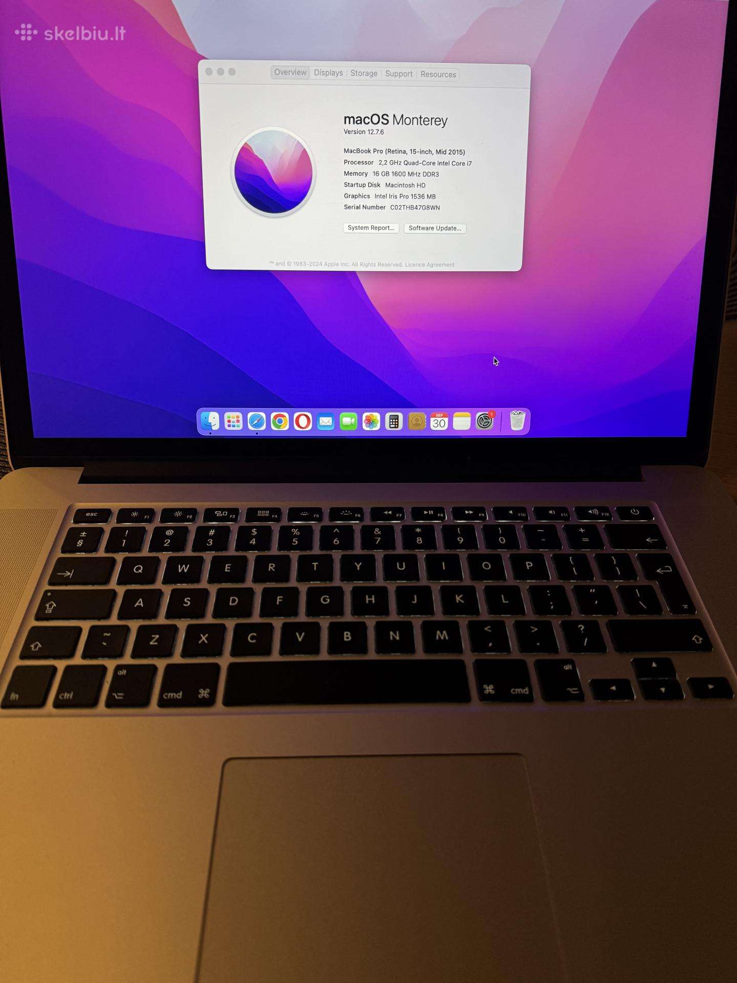 MacBook Pro 15 Retina 2015 i7 16 GB RAM