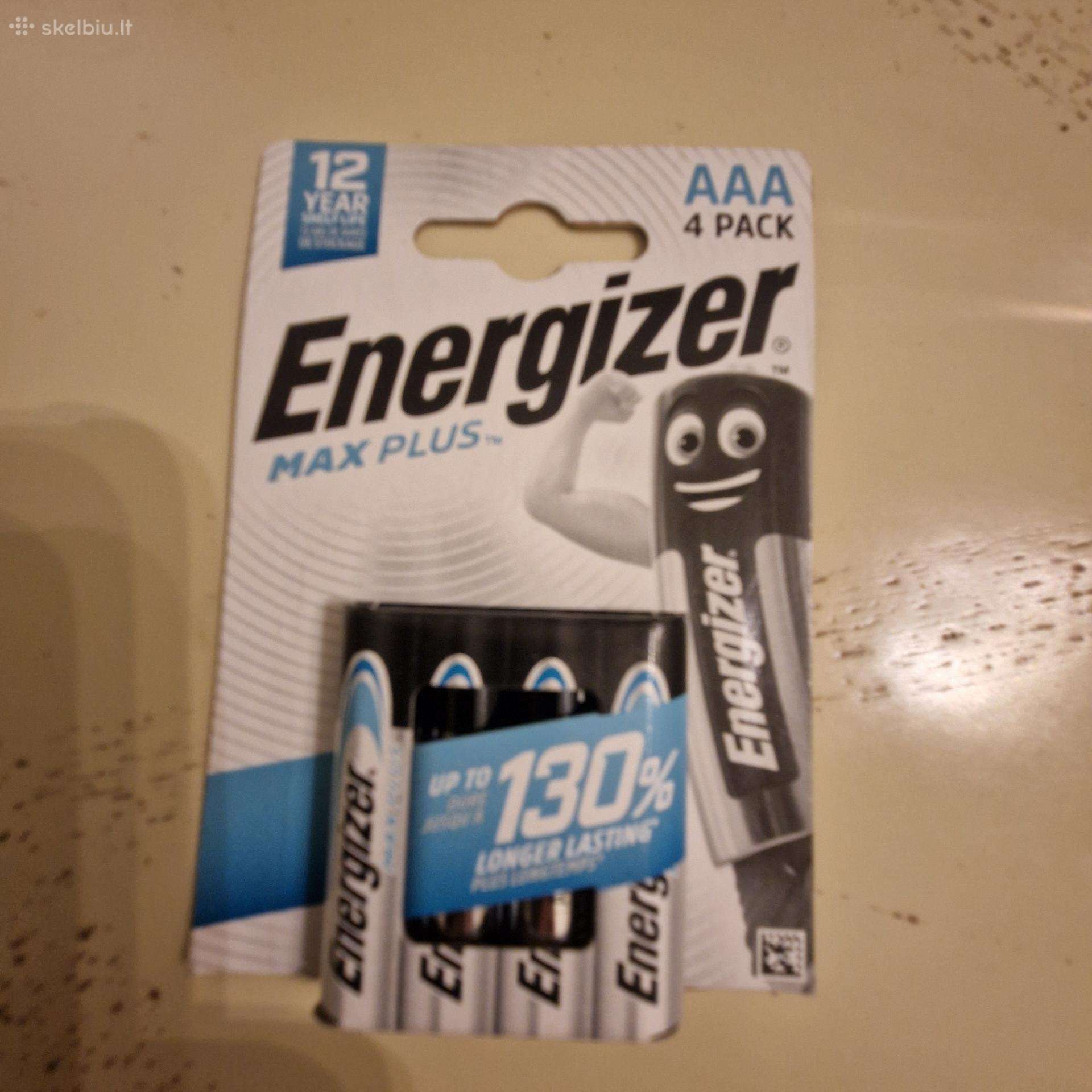 Energizer ir Varta baterijos Aa