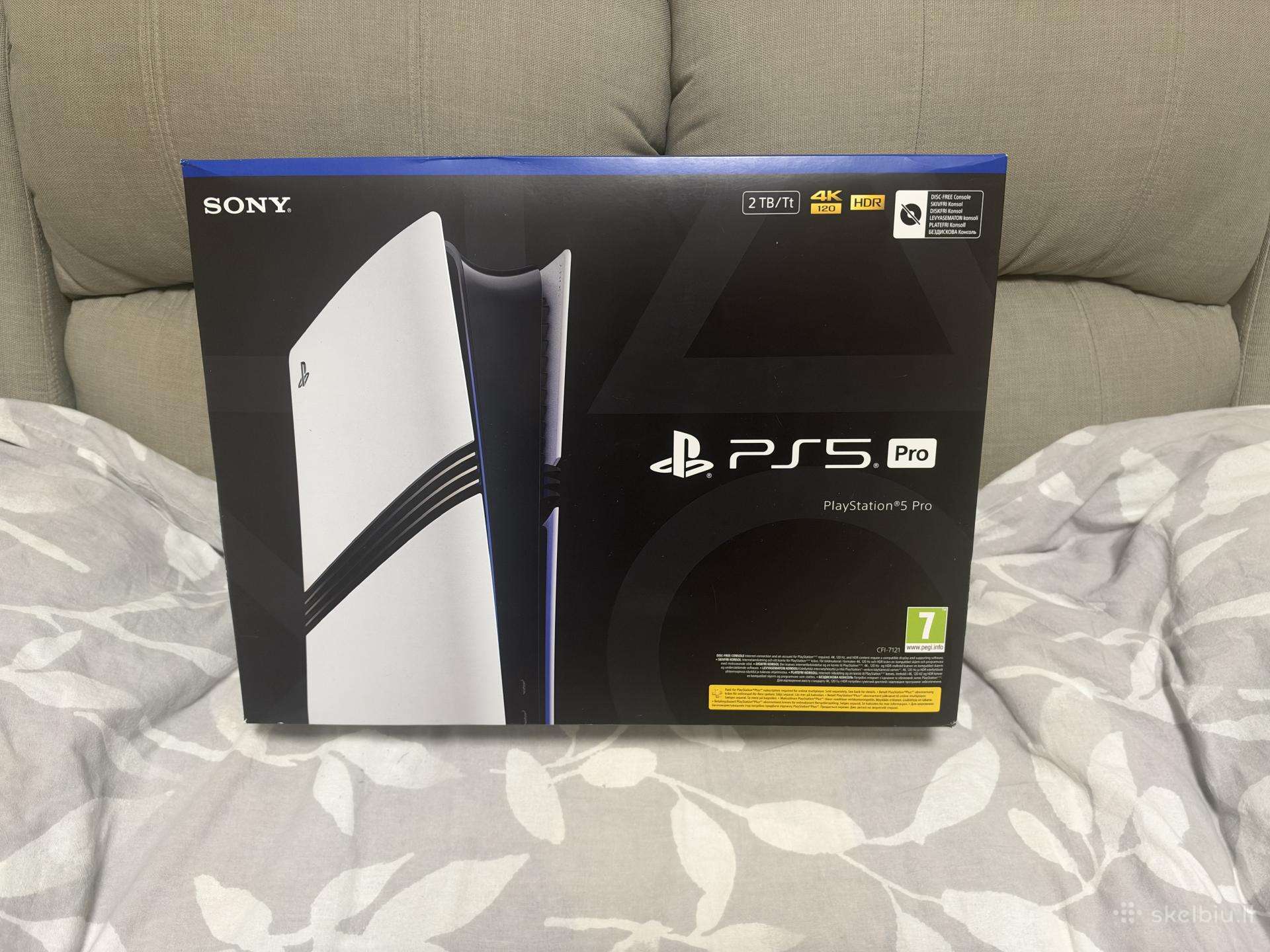 Nauja! Sony Playstation 5 Pro 2tb Su Garantija