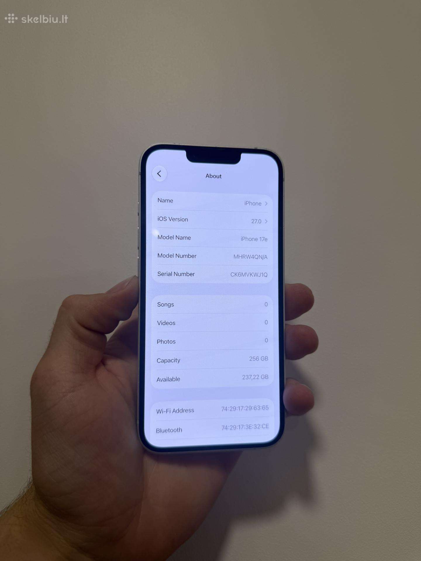 iPhone 17 E 256