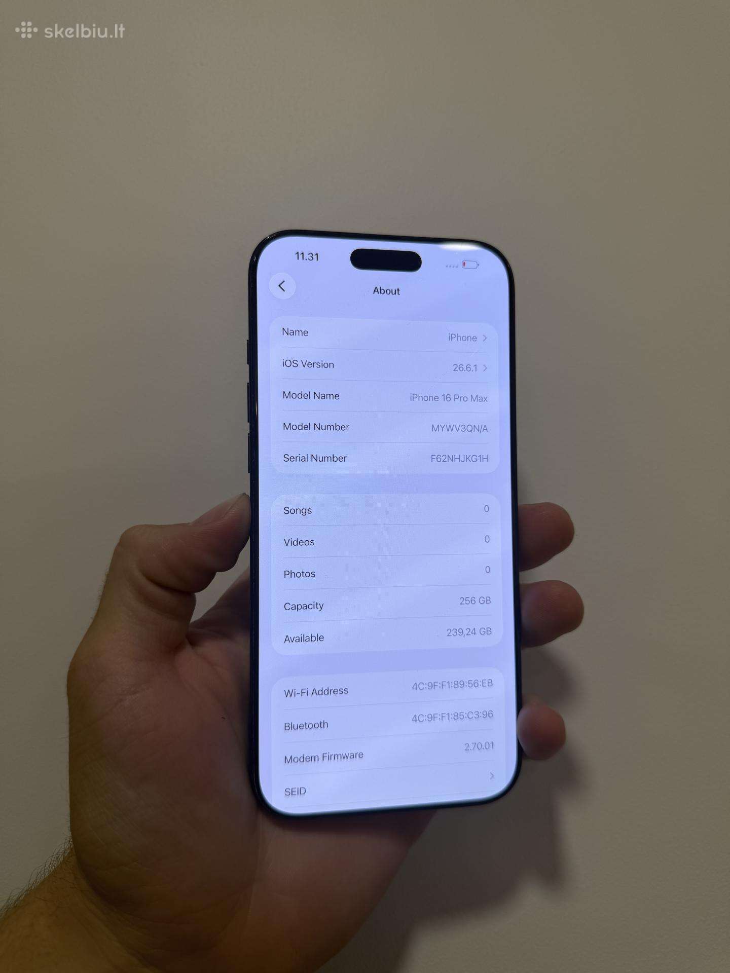 iPhone 16 Pro Max 256