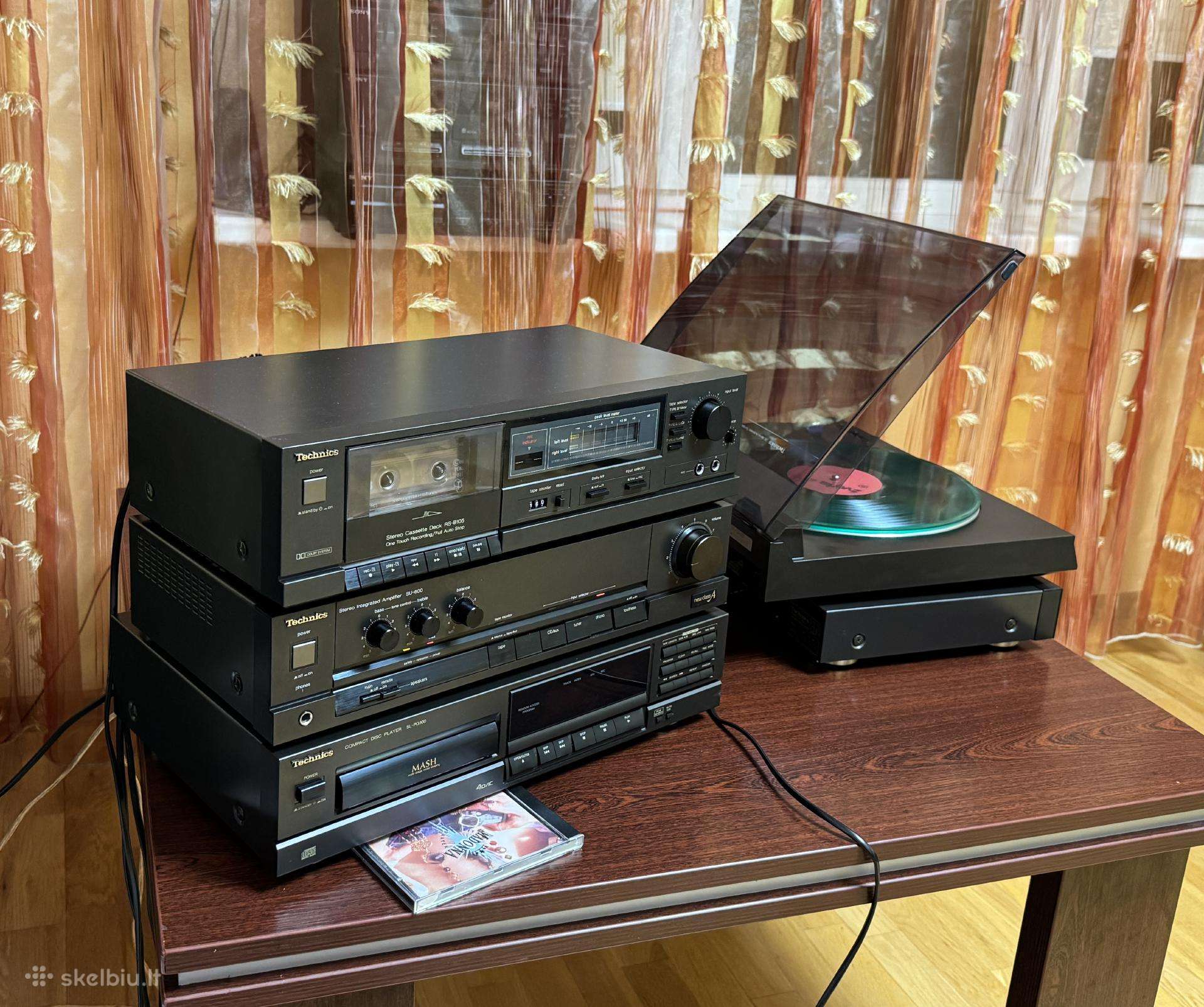 Parduodamas vintažinis Technics audio komplektas