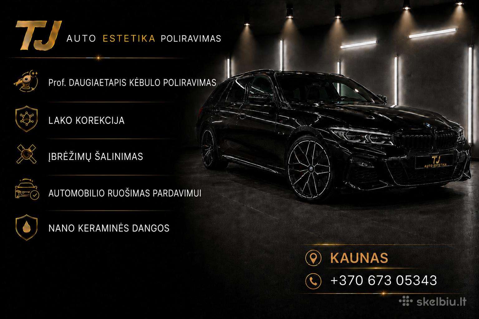 Automobilių poliravimas-ruošimas pardavimui ir t.t