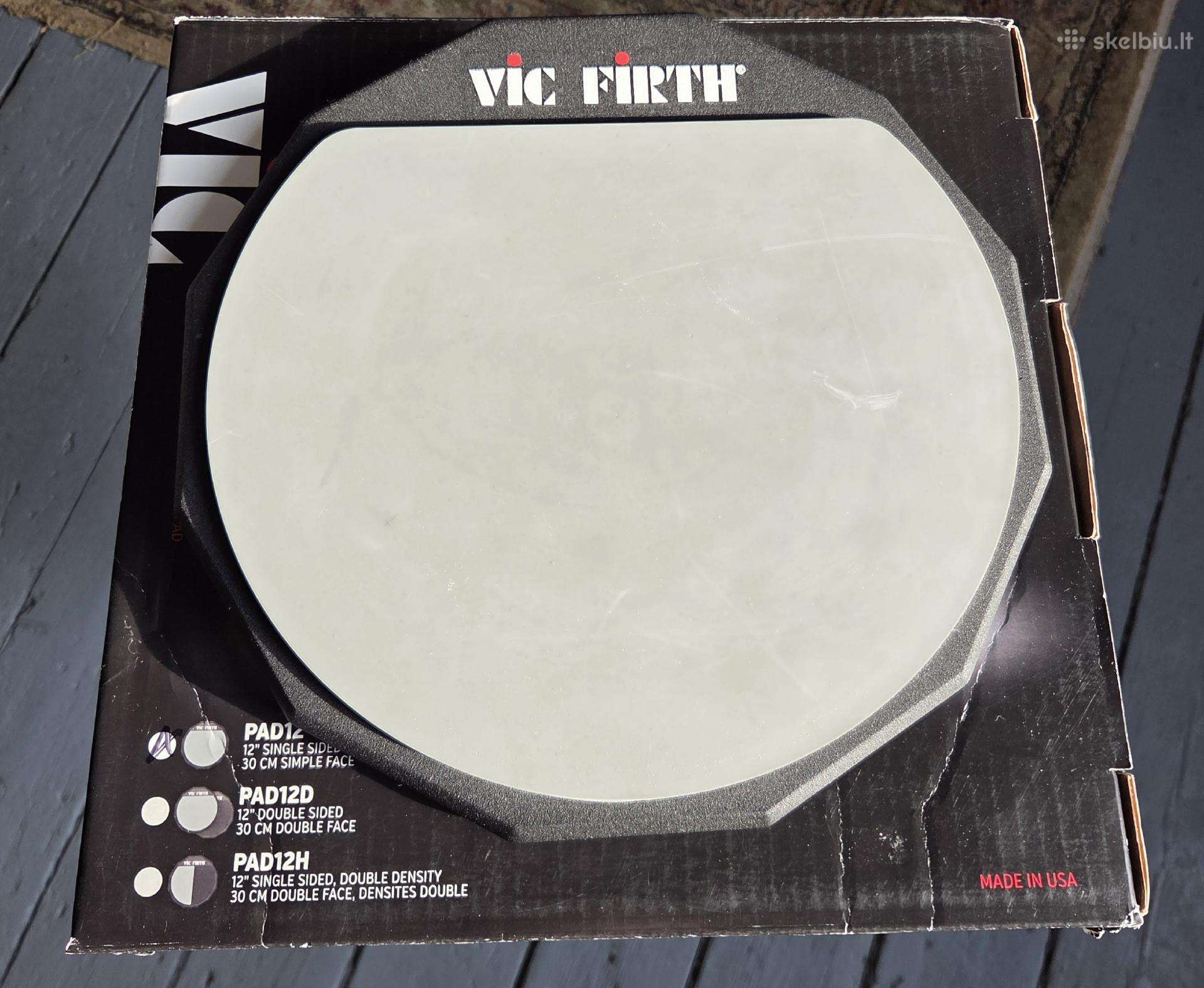 Būgnų treniruoklis Vic Firth pad12