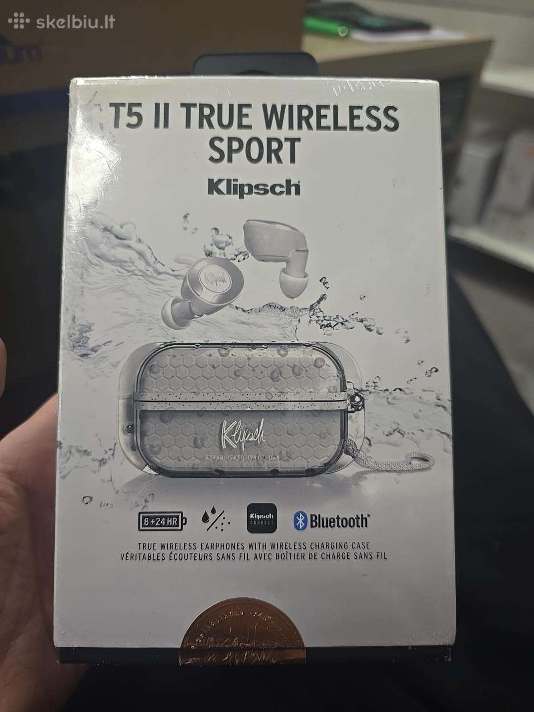 Klipsch T5 II True Wireless Sport belaidės ausinė