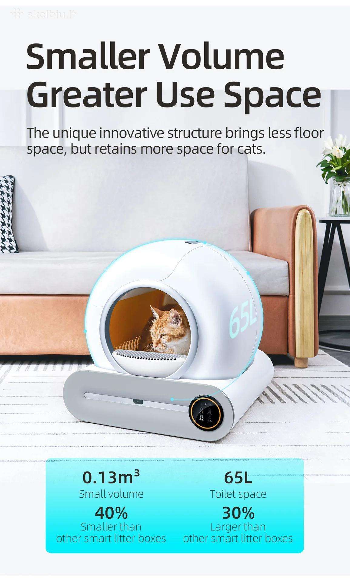 Naudota Tonepie automatini kačių tualeta su WiFi