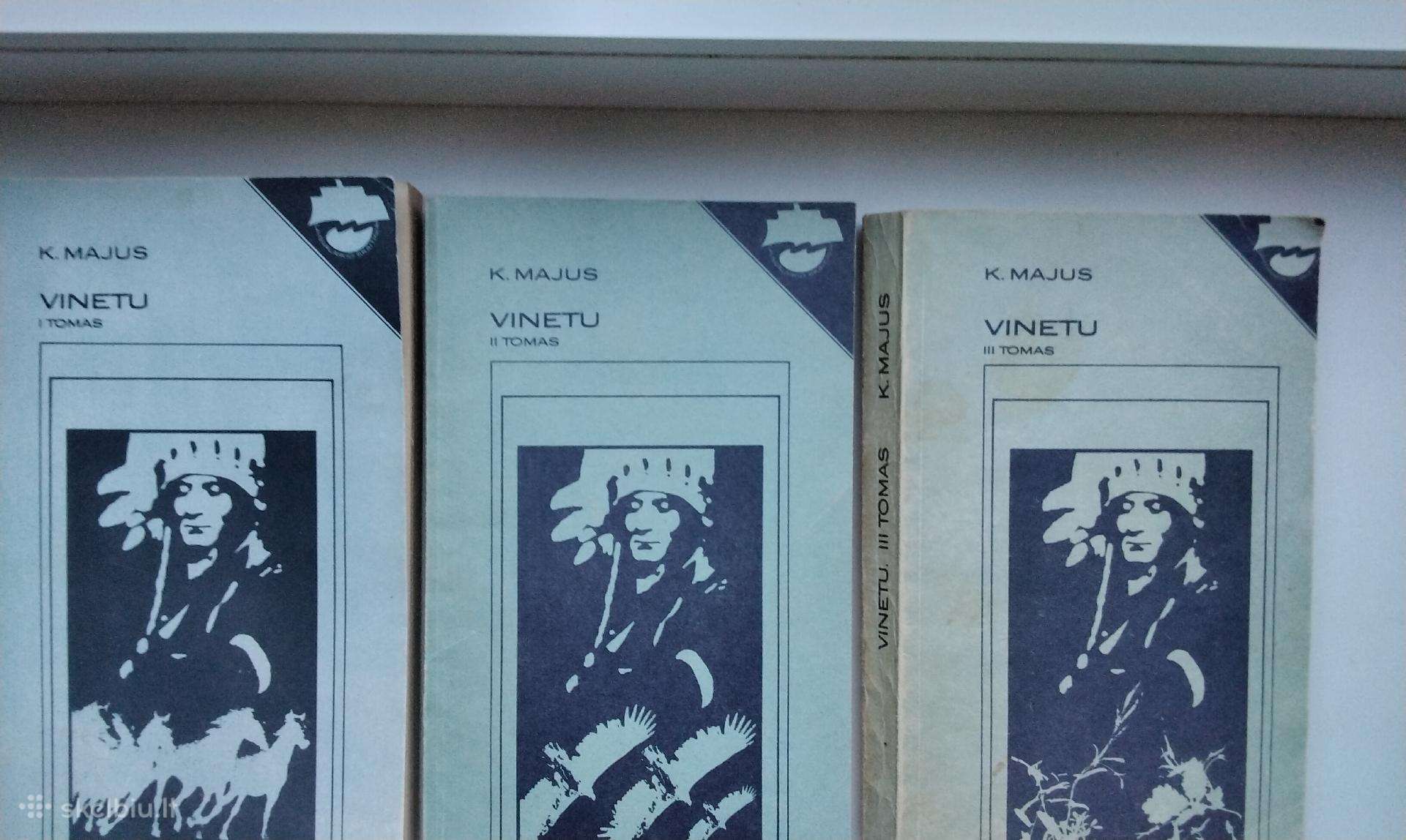 K. Majus. Vinetu. Pirmas, antras, trečias tomai