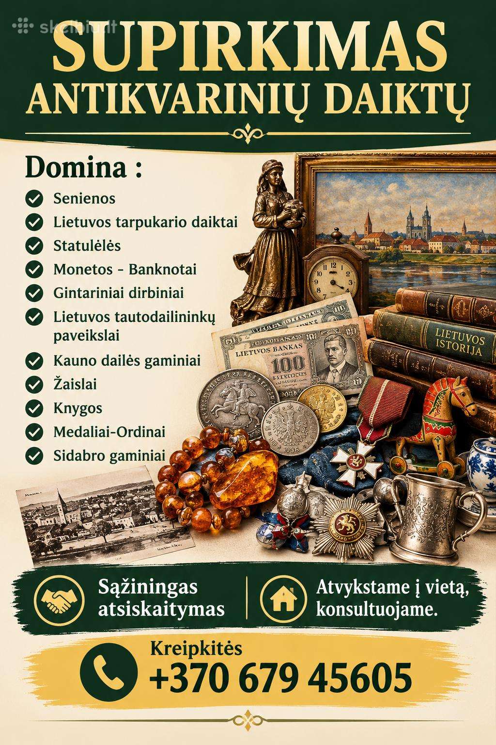 Sendaikčių senienų supirkimas