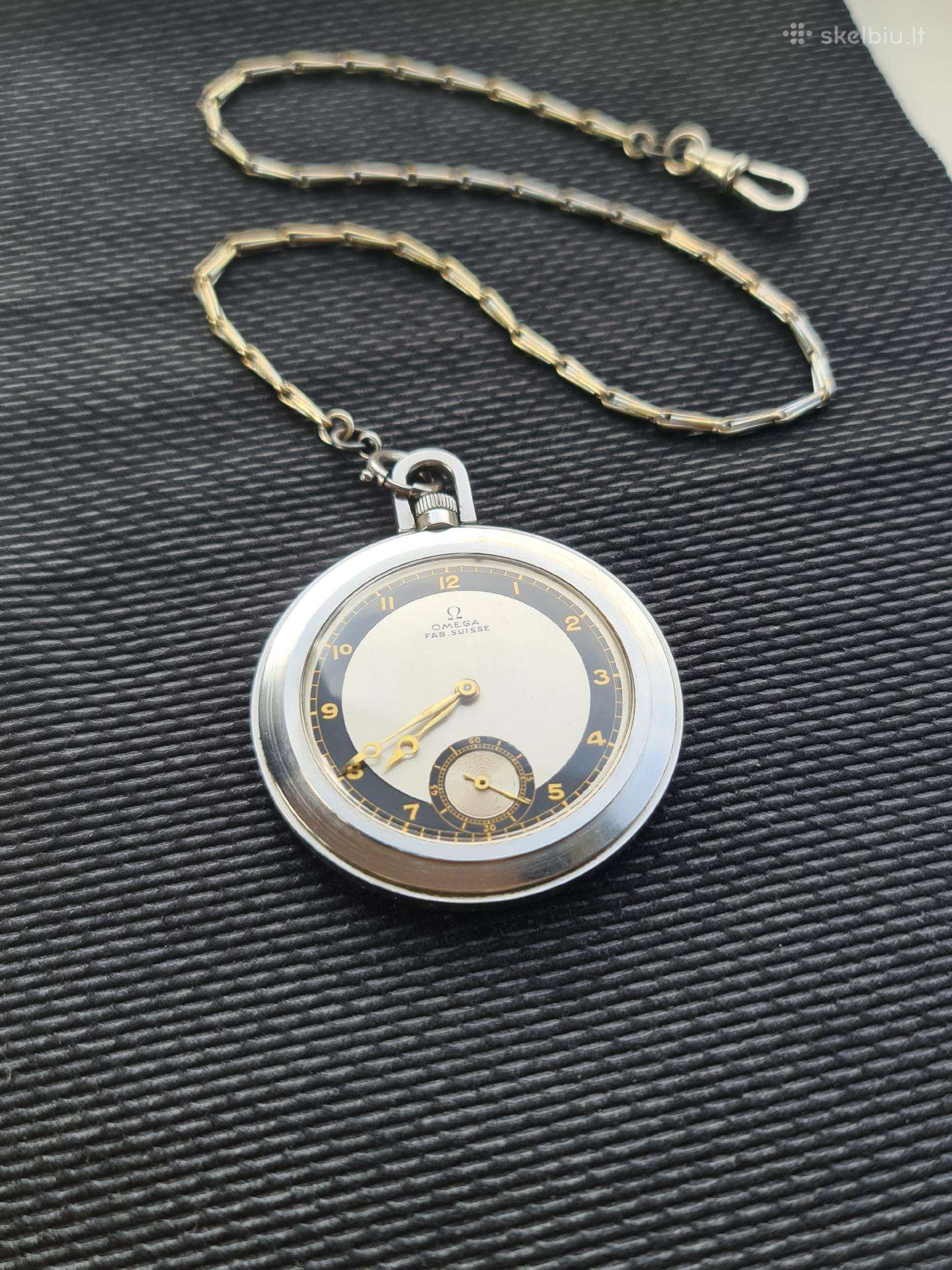 Omega Fab . Suisse kišeninis laikrodis