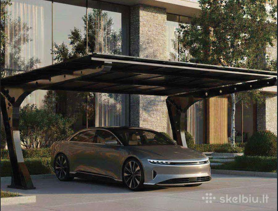 Moderni „premium“ klasės saulės stoginė automobili