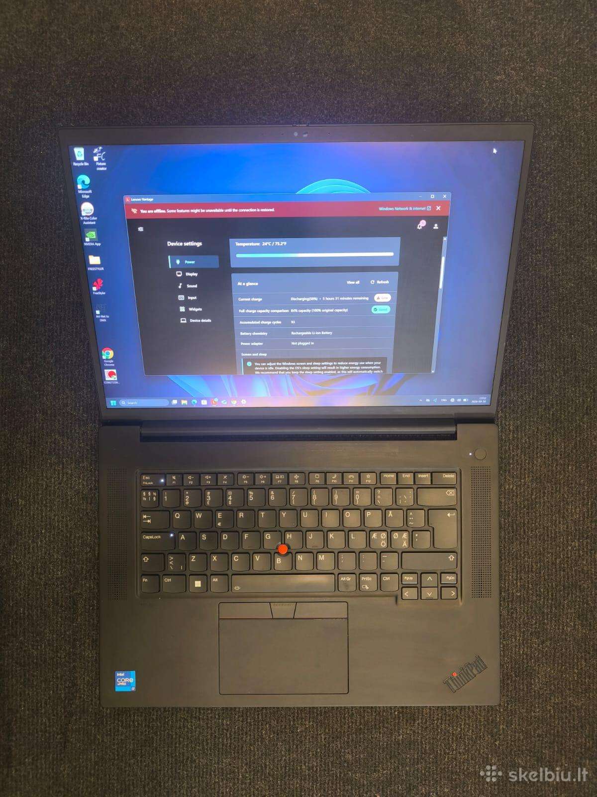 Lenovo Thinkpad P1 Gen 4 i7-11850h Rtx A3000 6gb 2