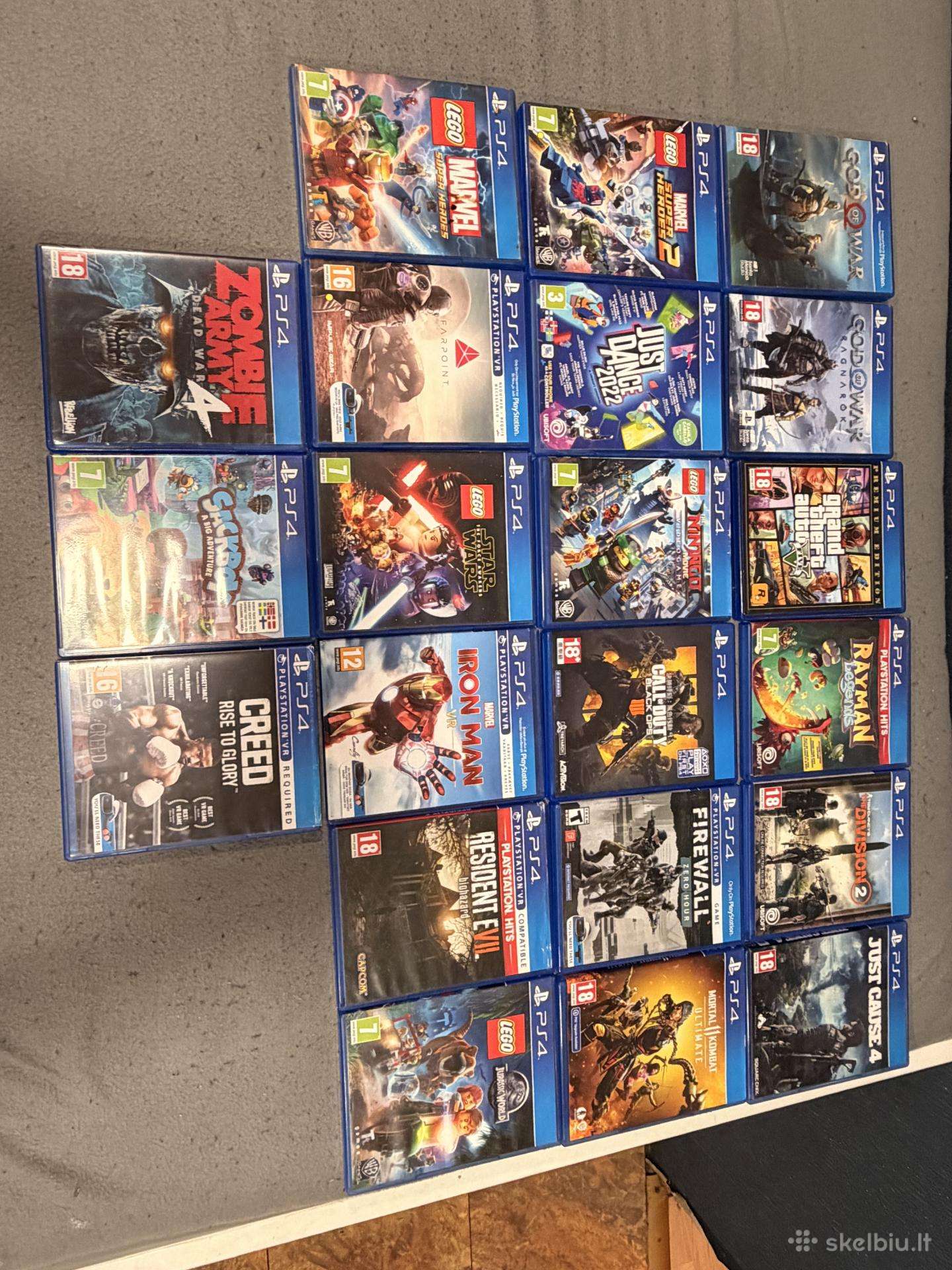 Parduodu zaidimus kartu su ps4 pro 1tb