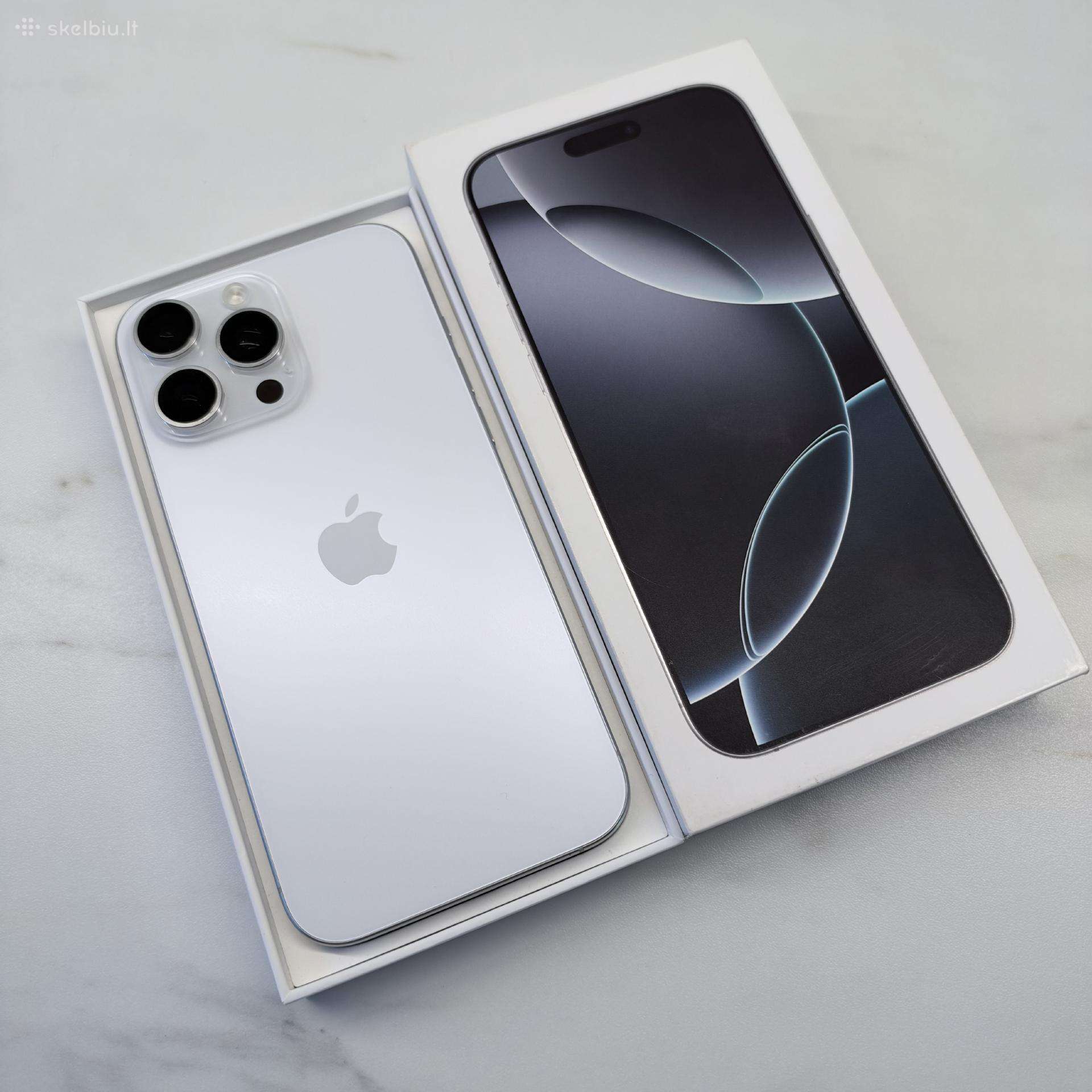 iPhone 16 pro max White Titanium/ 256 GB