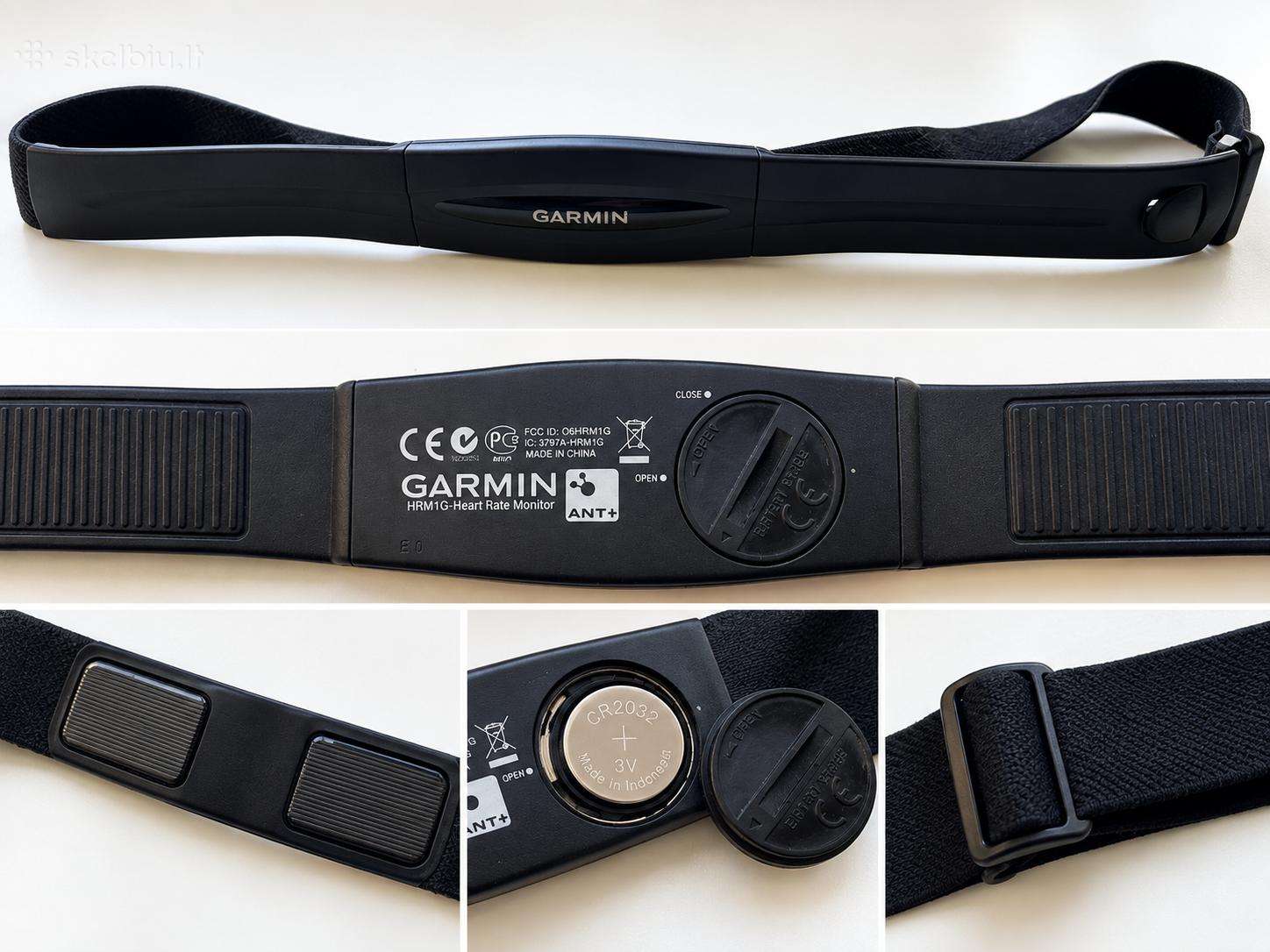 Garmin Hrm1g krūtinės pulso matuoklis Ant+prieš