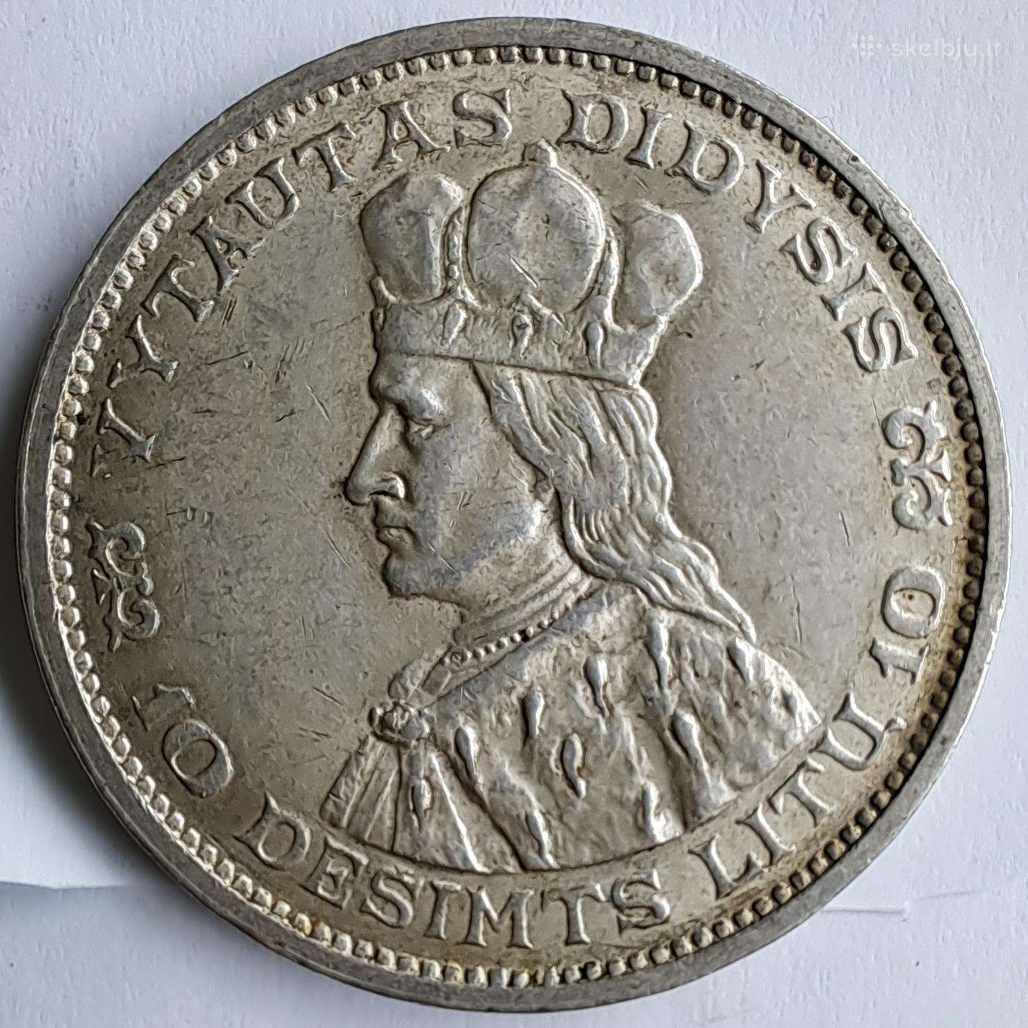 1936 Vytautas 10 litų