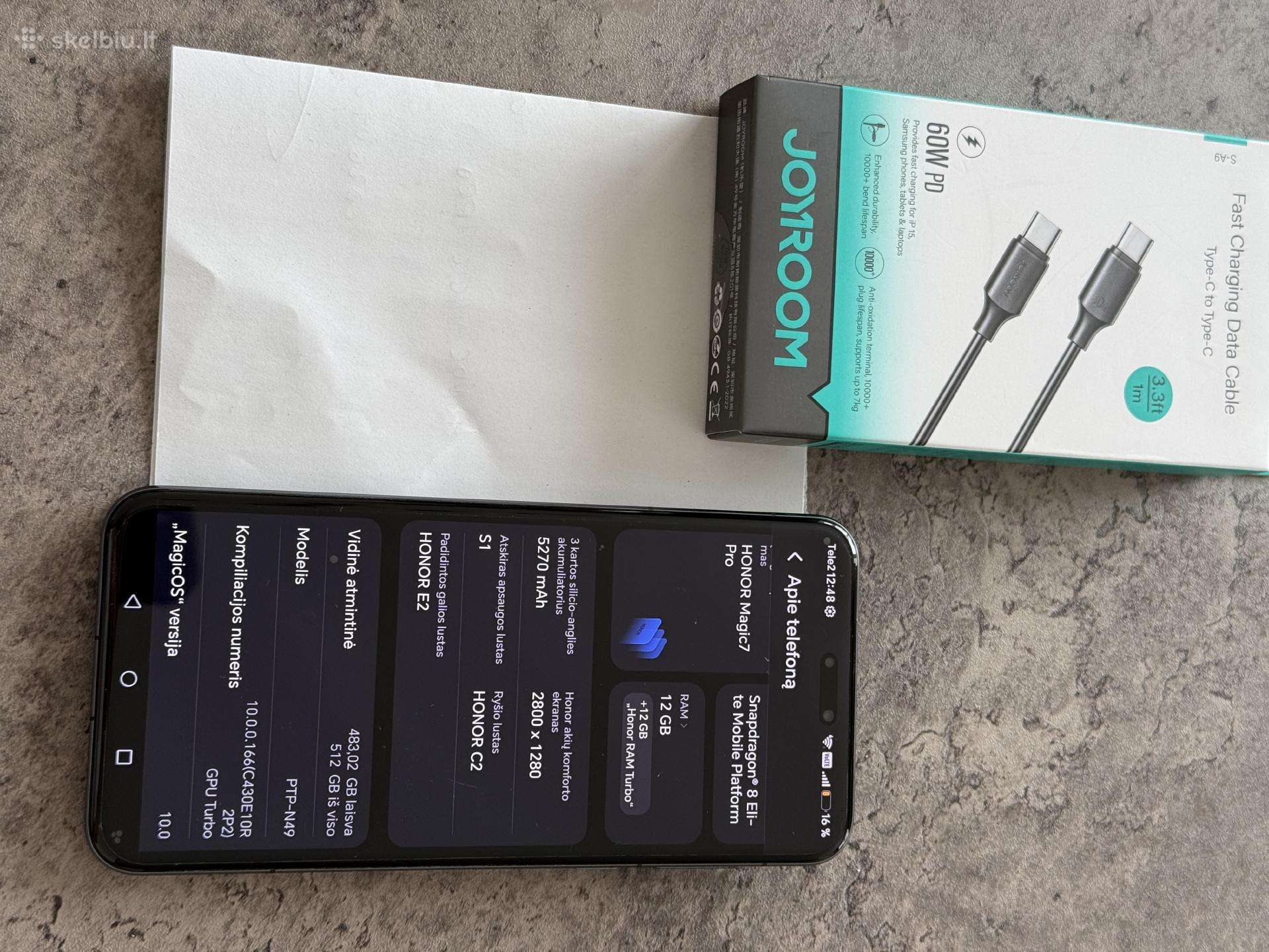 Honor Magic 7 Pro. 512gb. Garantija