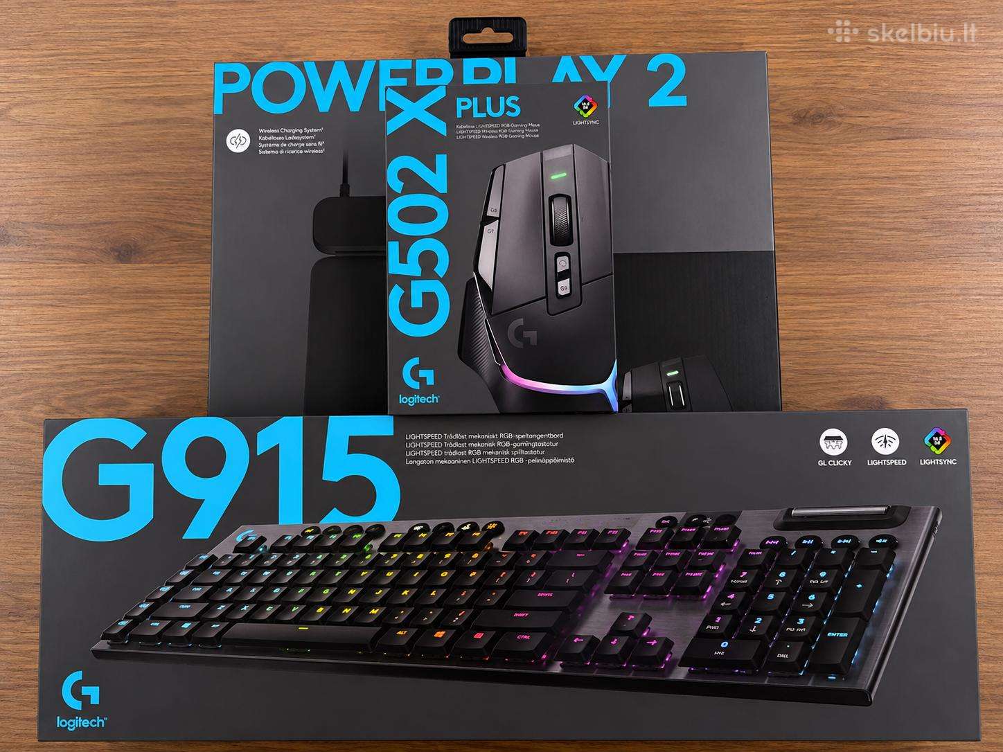 Parduodu Logitech pelę, kilimėlį ir klaviatūrą