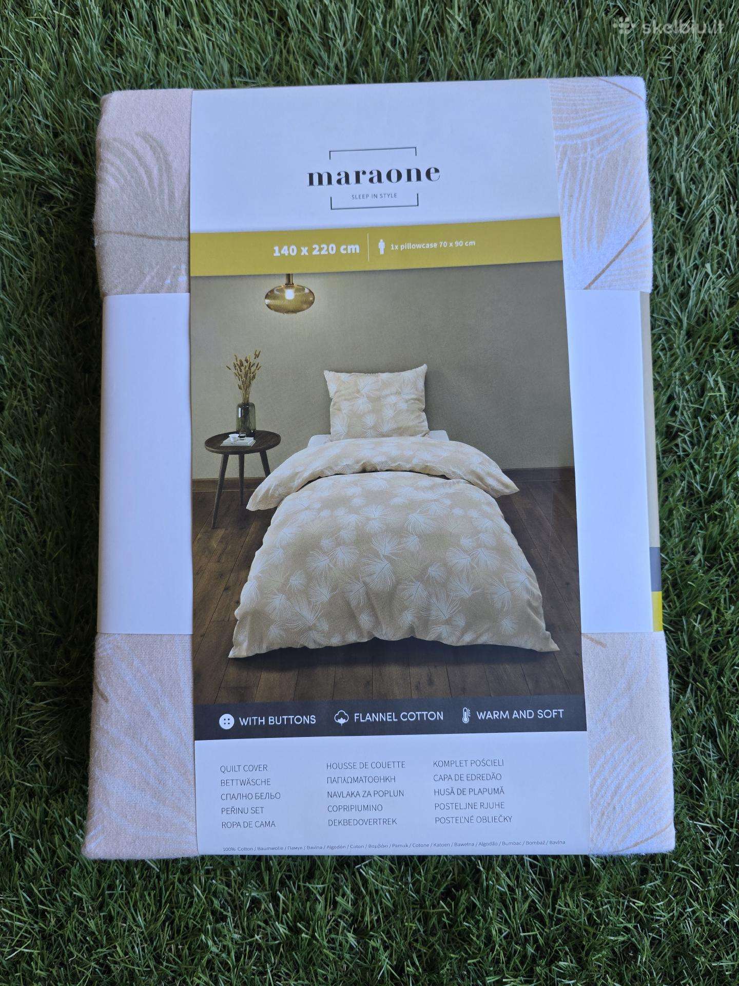 Maraone flanelinis patalynės komplektas 140x220