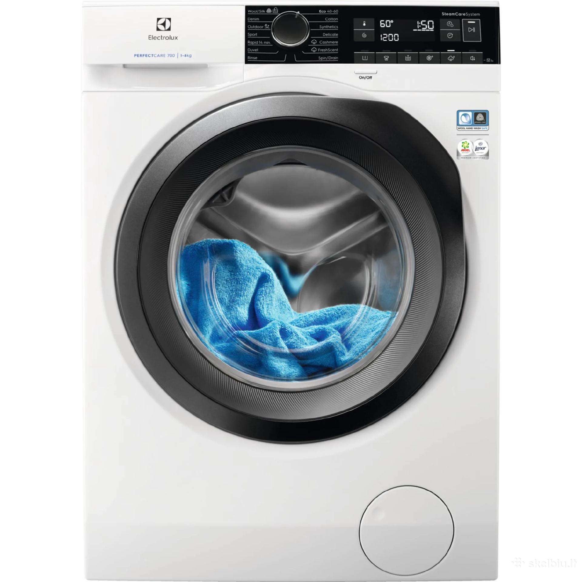 Skalbimo mašina Electrolux Ew7f248s, 8 kg*