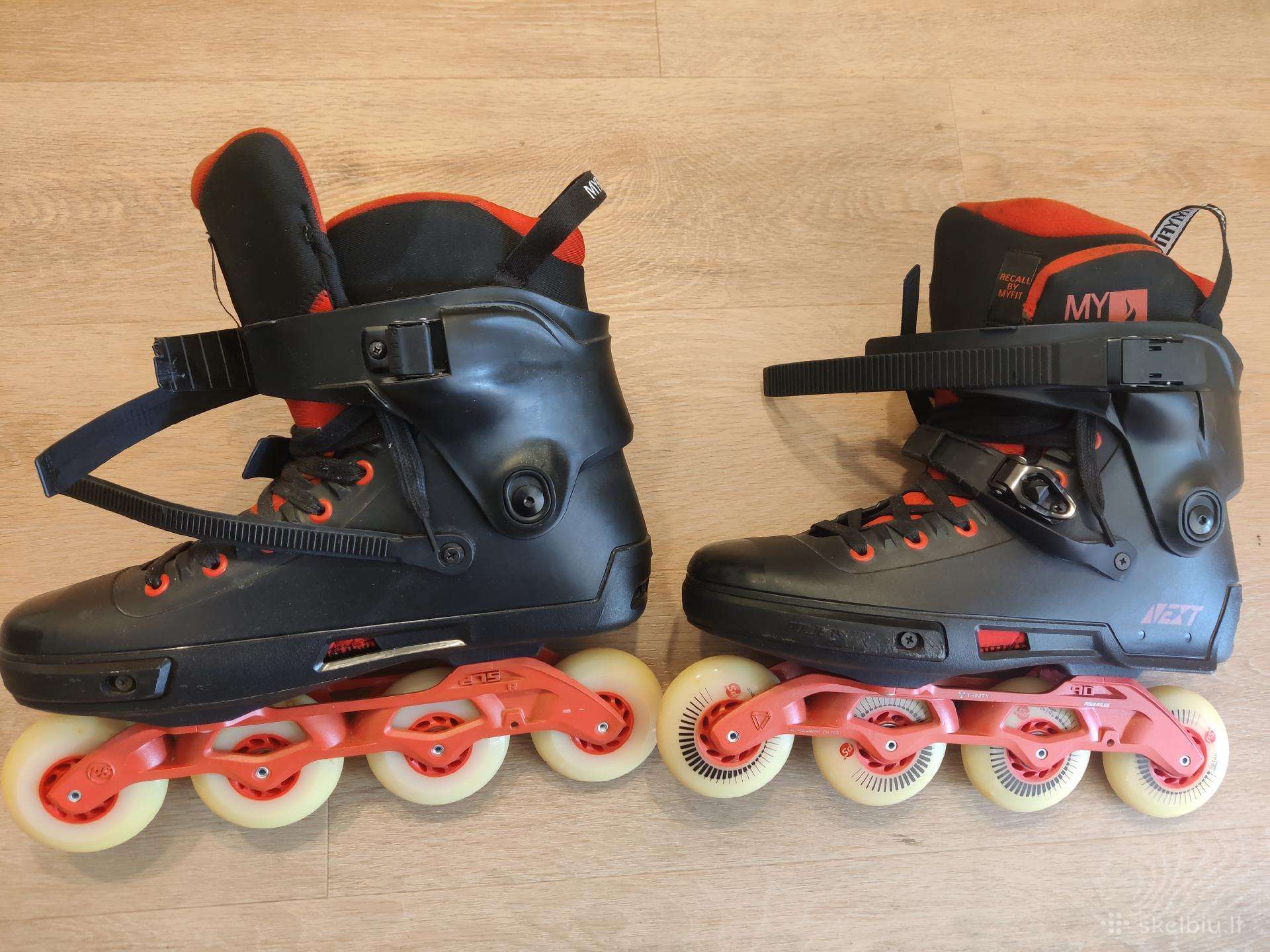 Riedučiai Powerslide Next Black Red 80 48-49 dydis