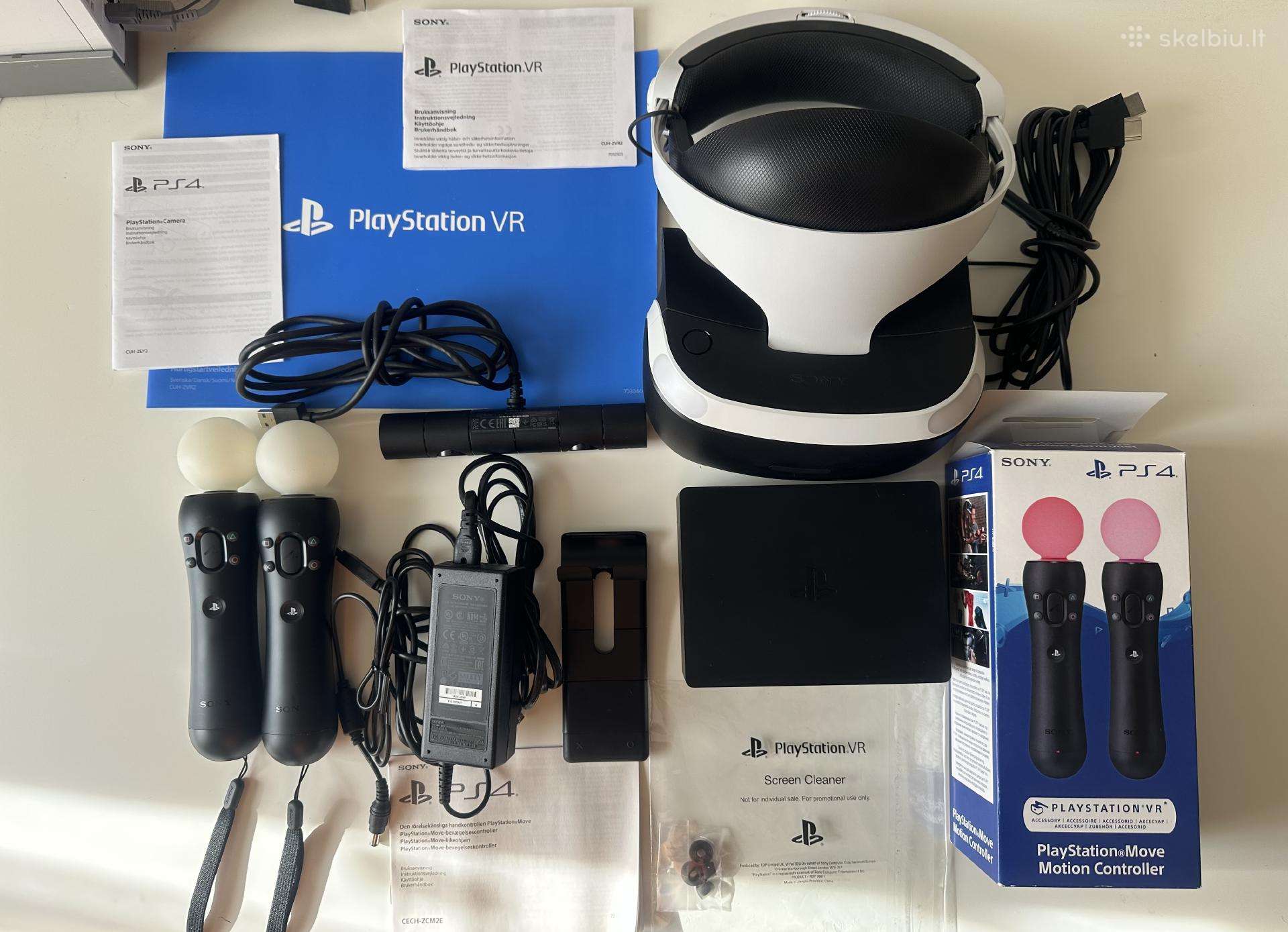 Ps 4 Virtualios Realybes Akiniai Komplektas Nauji