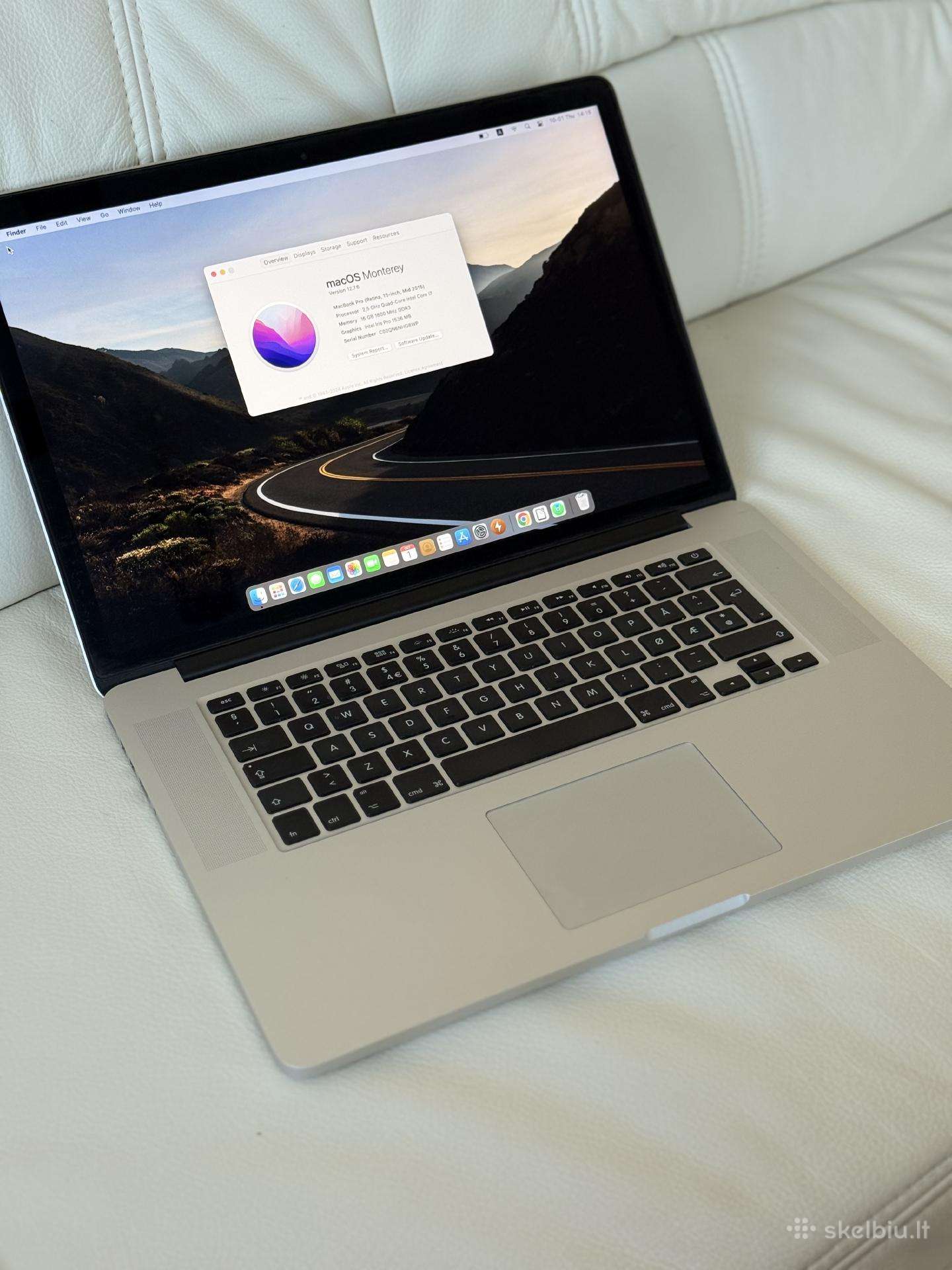 MacBook Pro 15" (Mid 2015) i7 / 16gb / 500gb SSD
