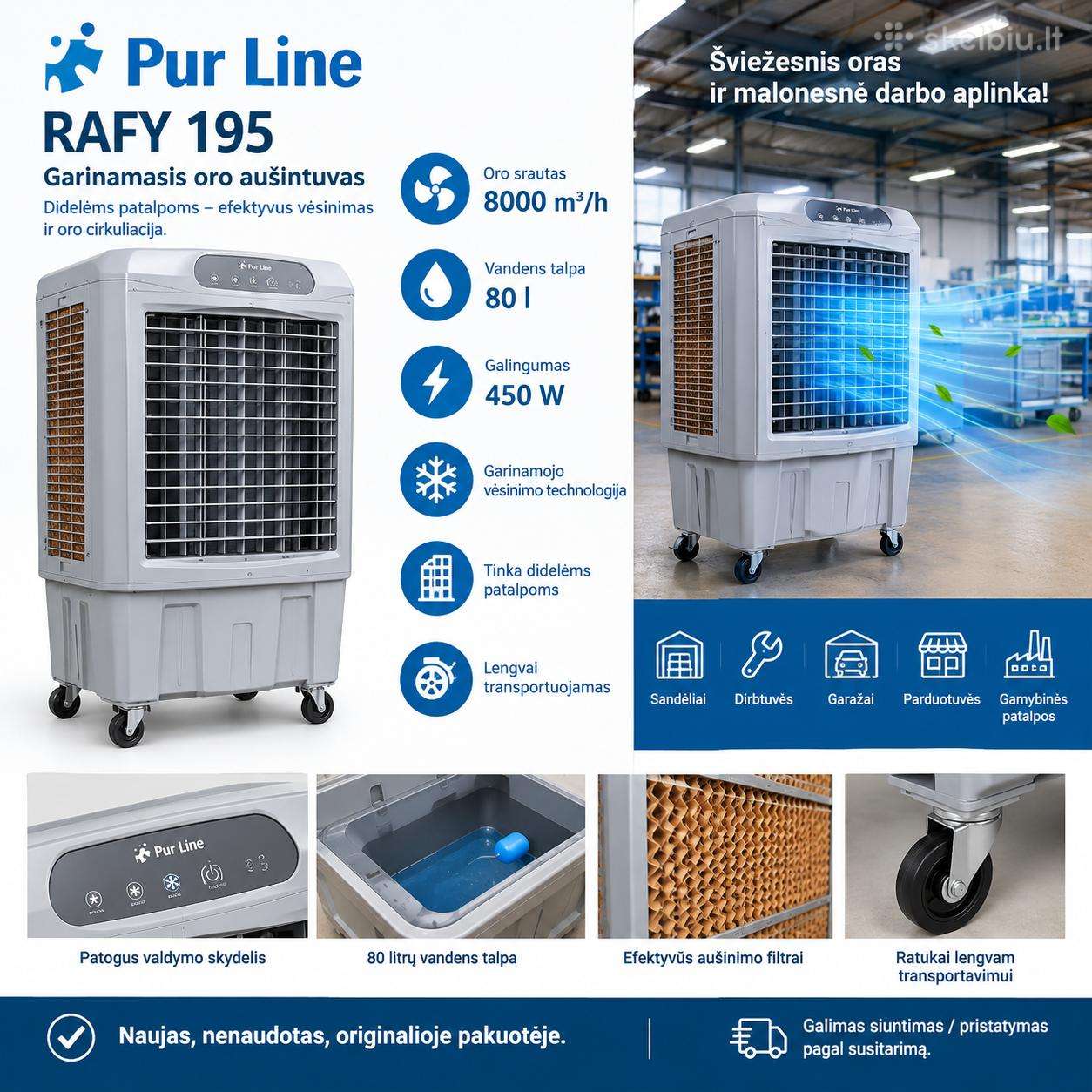 Pur Line Rafy 195 garinamasis oro aušintuvas 8000