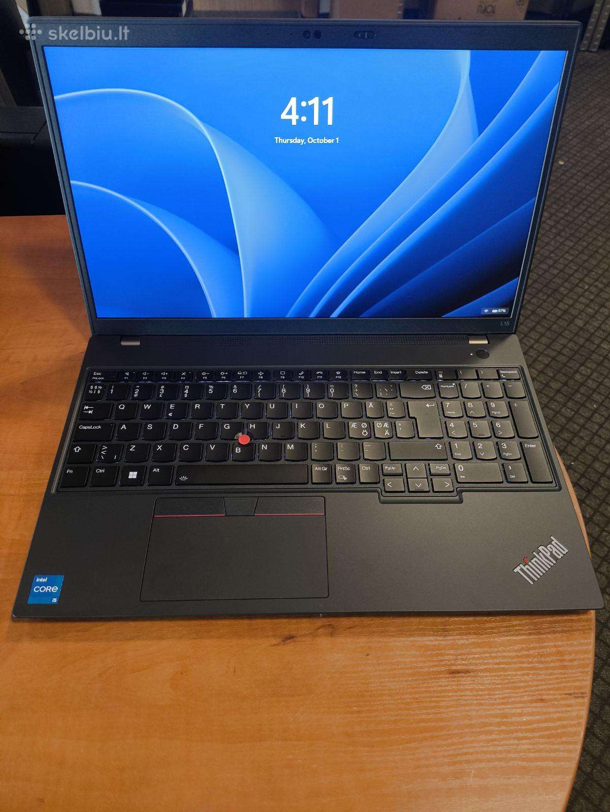 Thinkpad 15.6 i5-1335u 16gb 256gb 1% Metai garanti