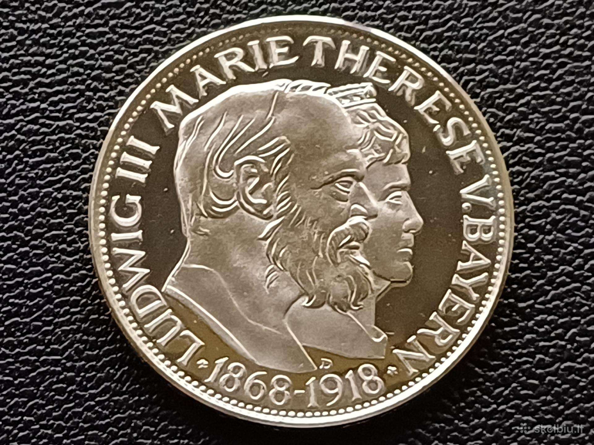 3 markes 2001m. Vokietija sidabras 900