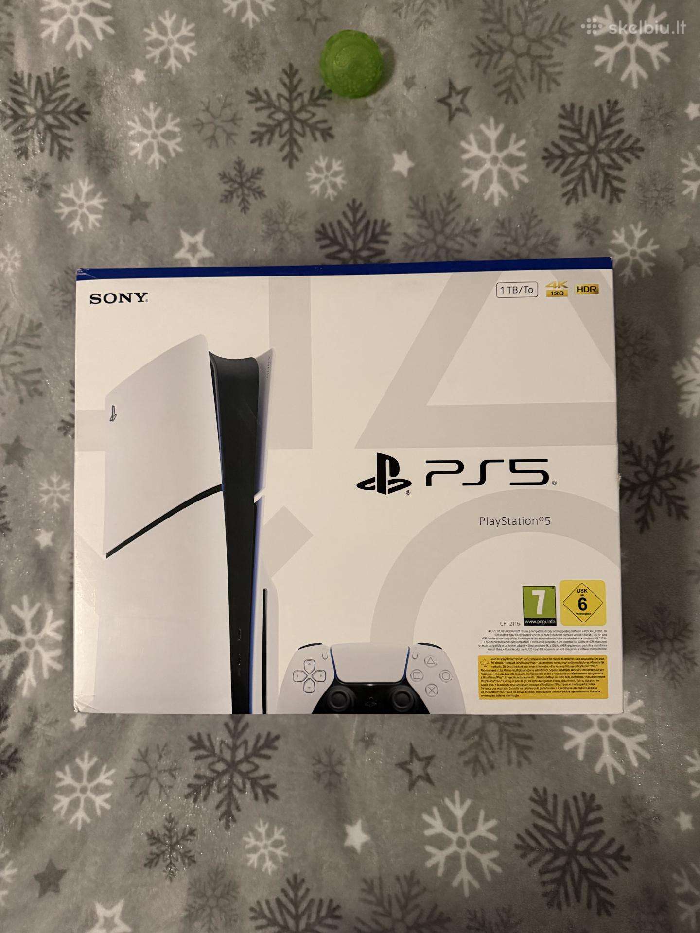 Naujas! Sony Playstation 5 Slim Disc 24men.