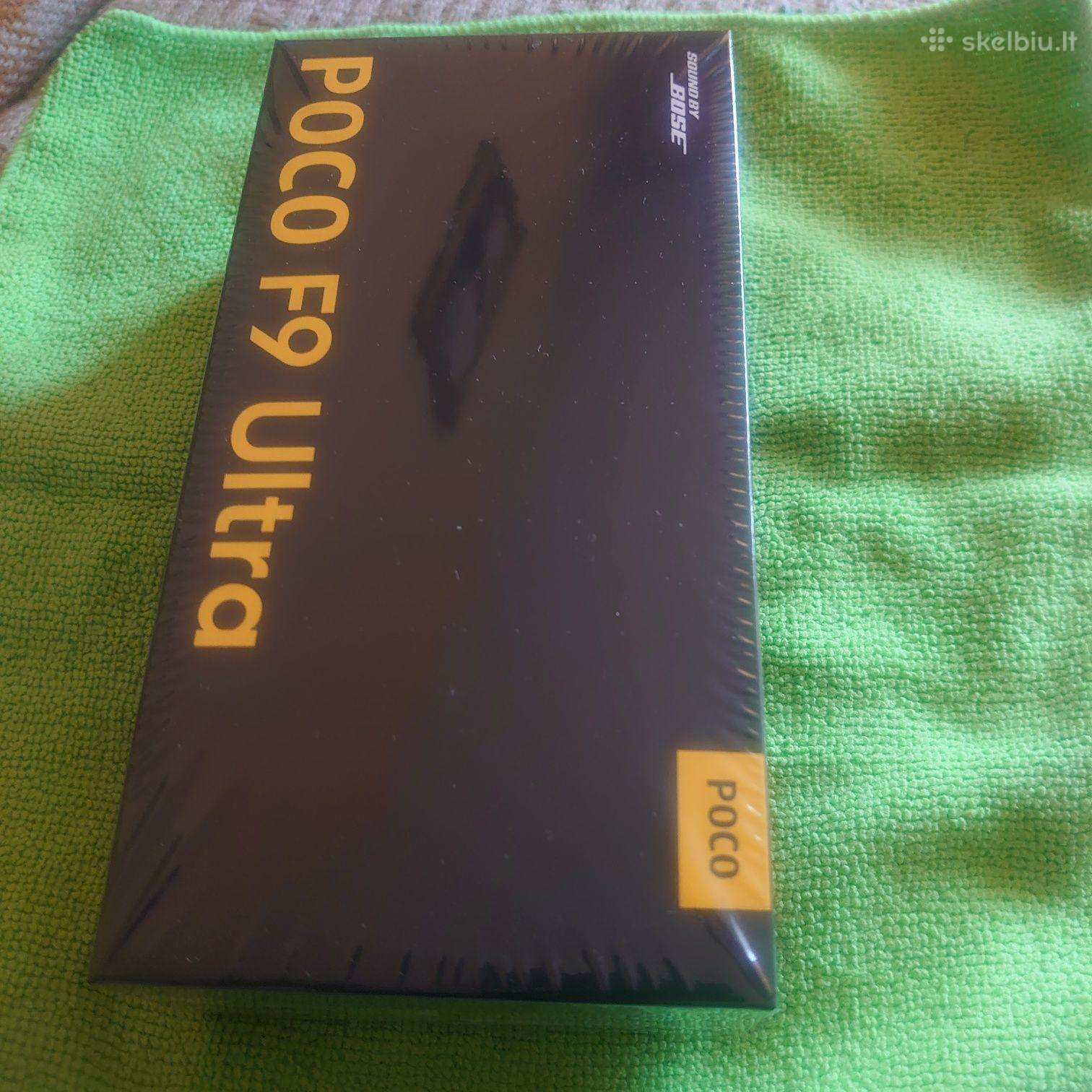 Poco f9 ultra 12/256gb naujas juodas