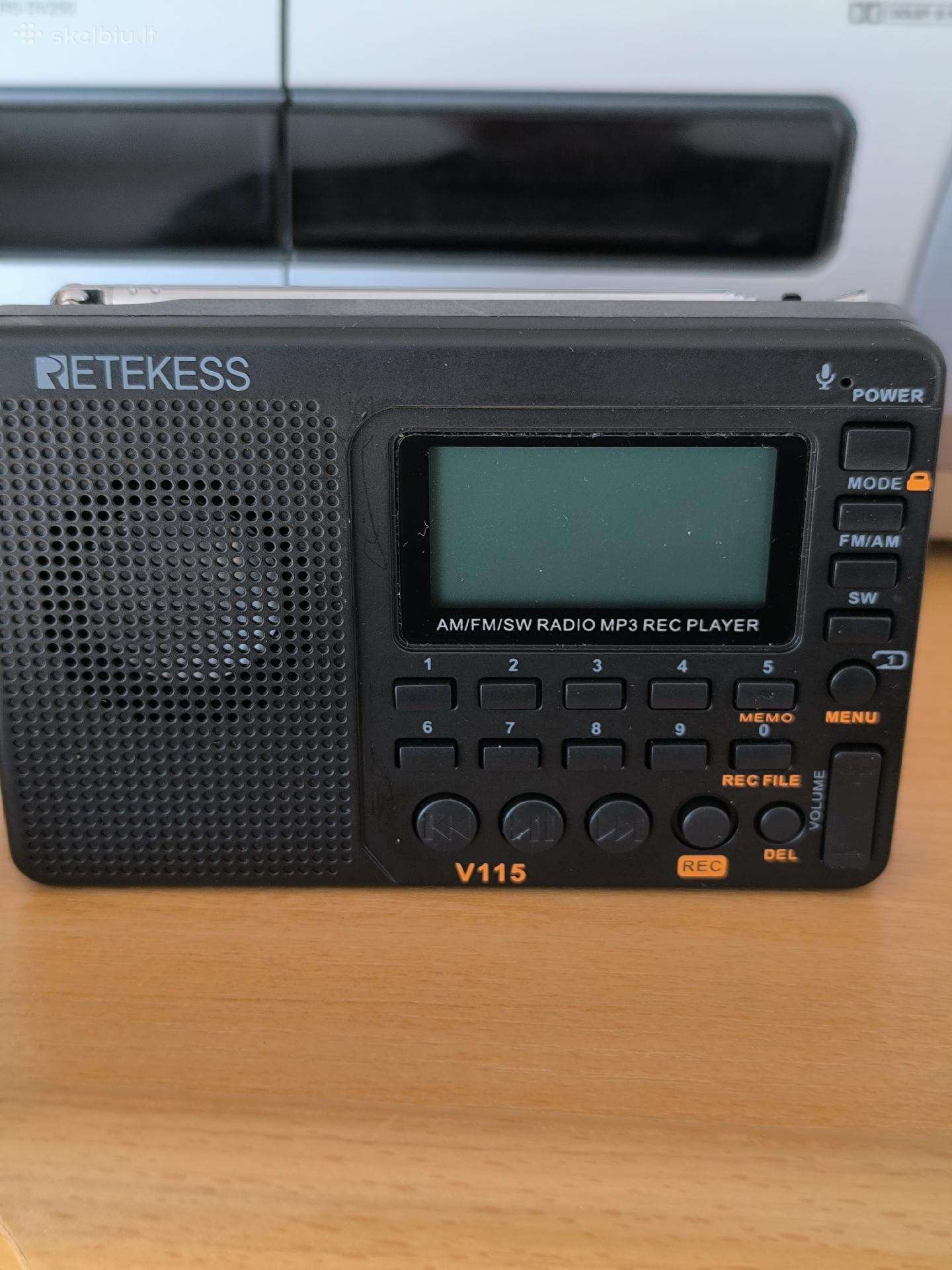 Naujas Retekess V115 radio imtuvas