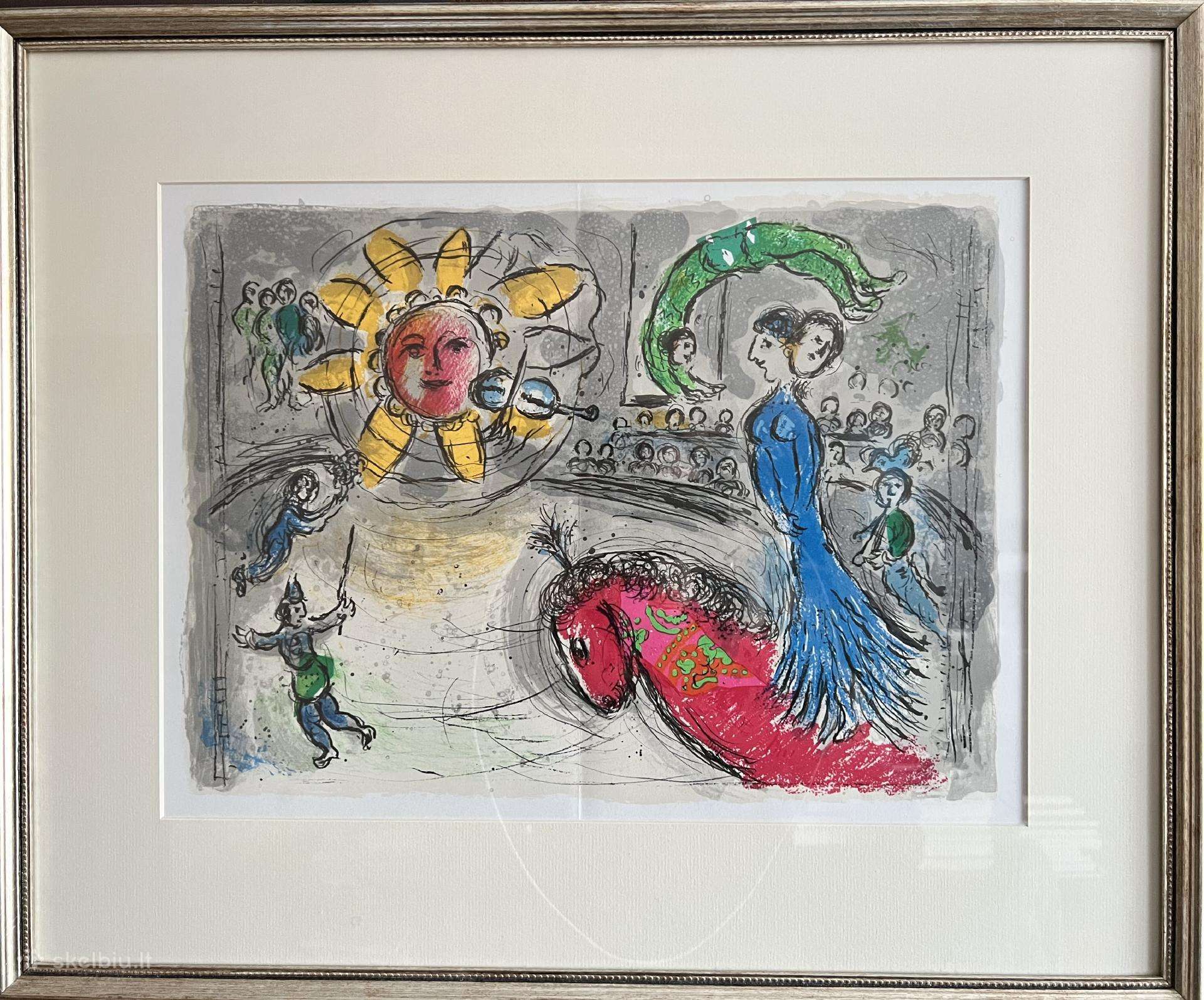 Marc Chagall, keturios litografijos.