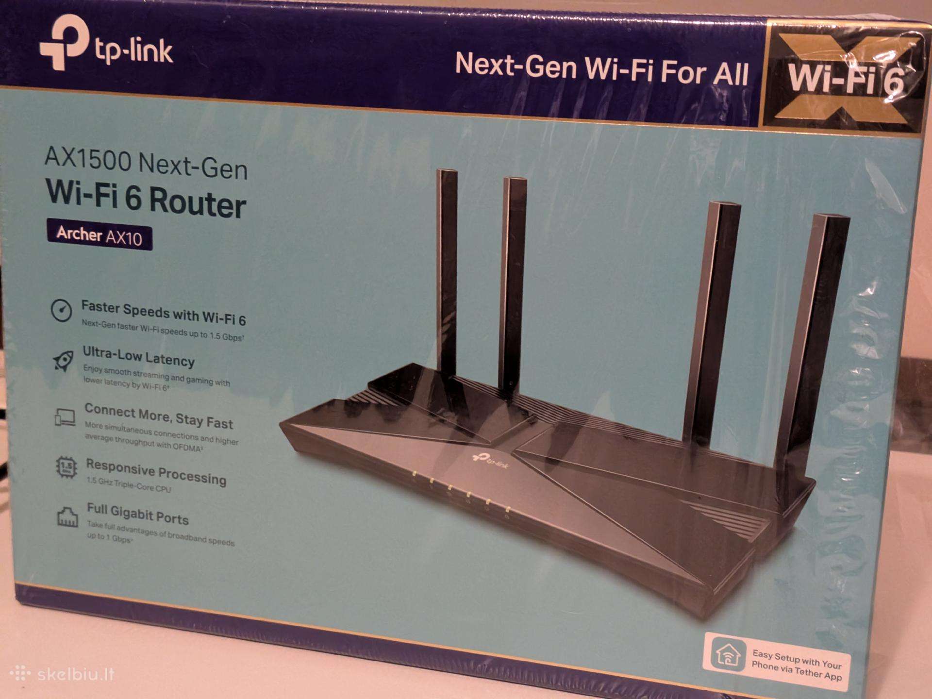 Tp-link Ax1500 WiFi 6 routeris