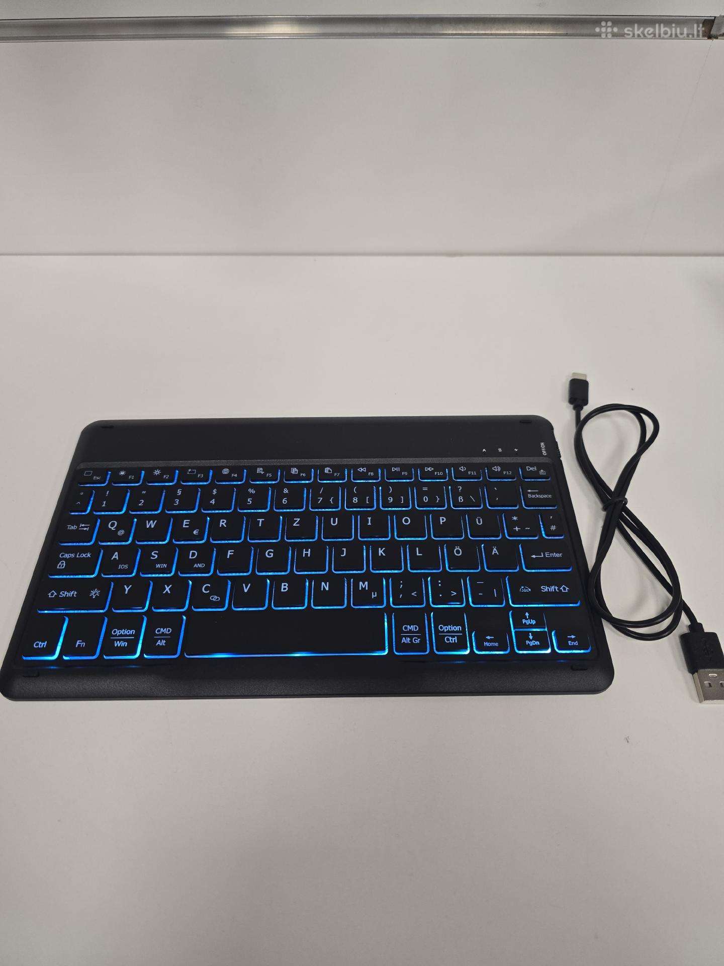 Easyacc Bluetooth klaviatūra su apšvietimu Qwertz