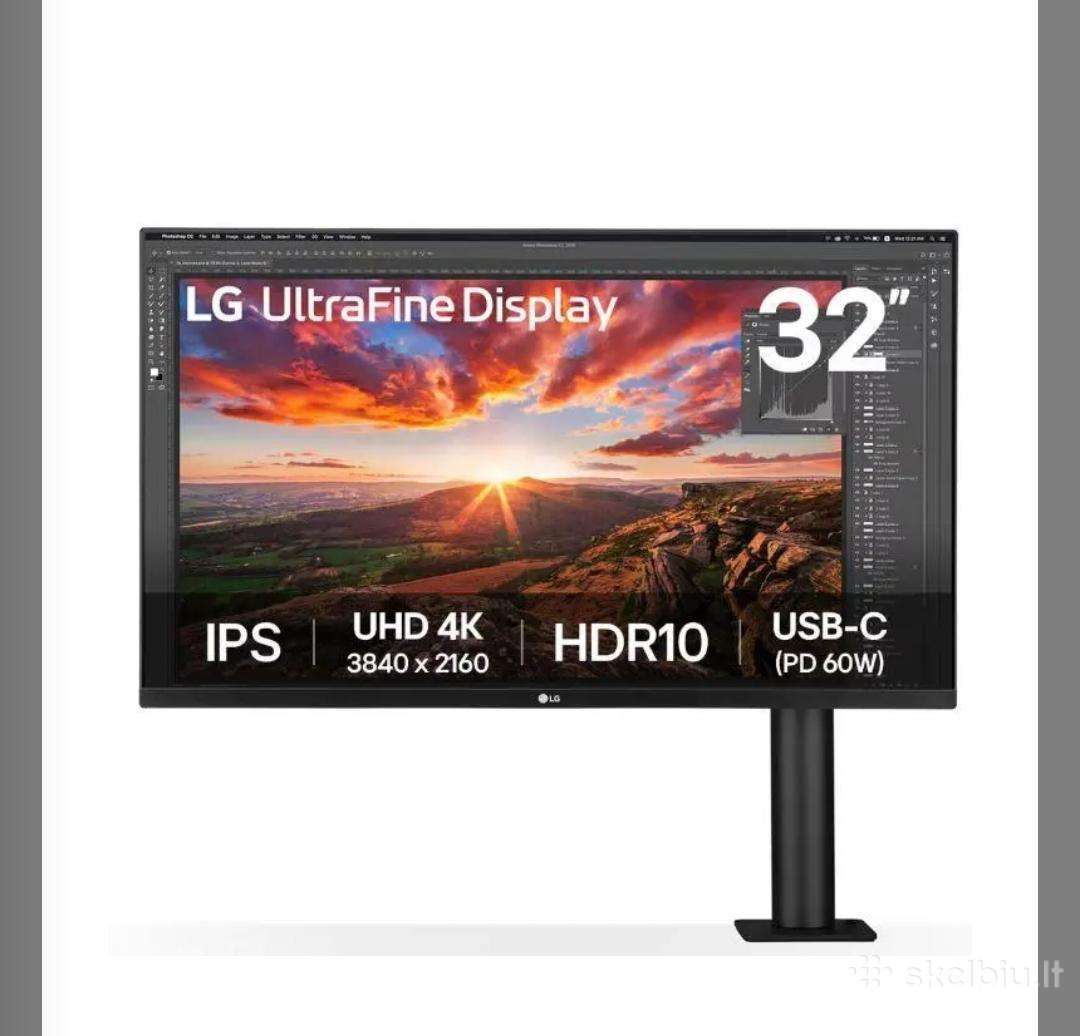 LG ultrafine display Ergo 32un880k-b monitorius
