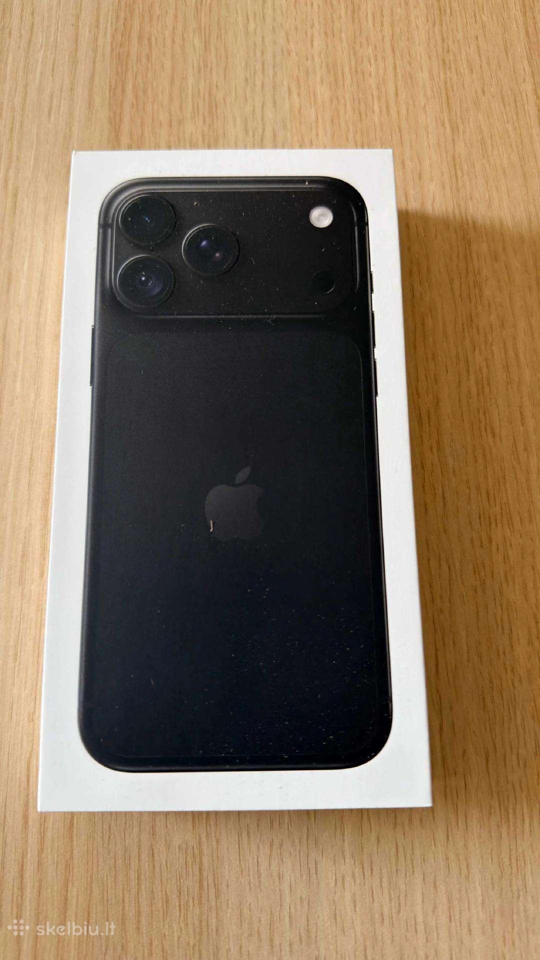 Naujas Apple iPhone 18 pro max 256 black
