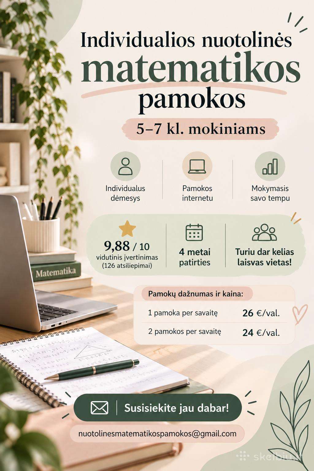 Matematikos korepetitorė