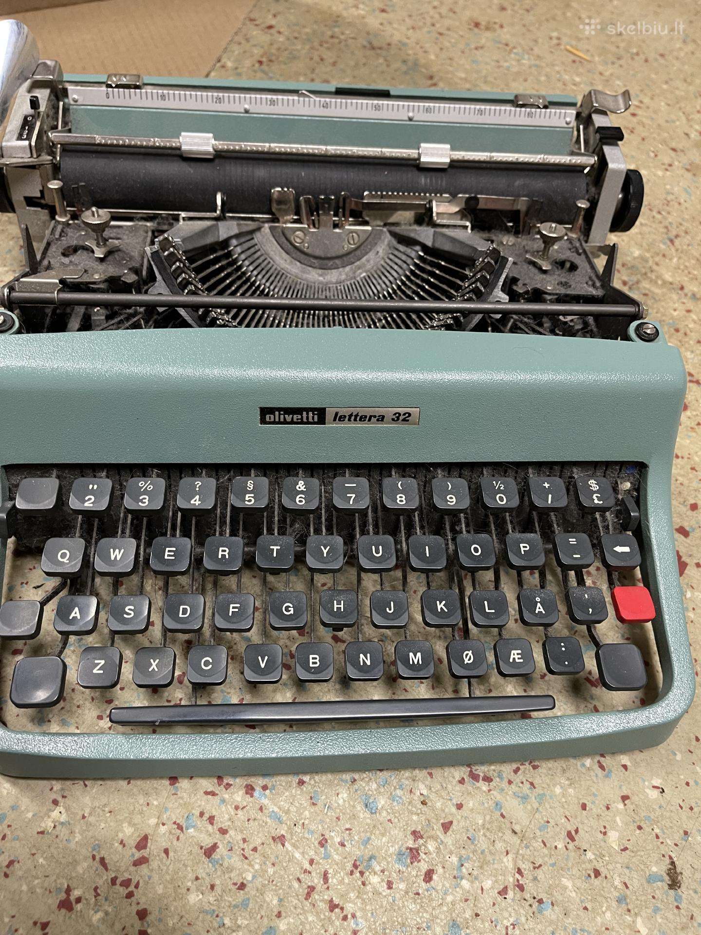Olivetti Lettera 32 spausdinimo mašinėlė