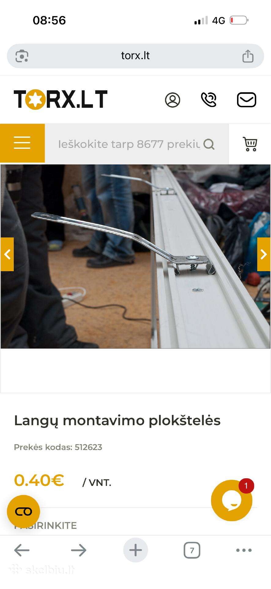 Langu montavimo ploksteles
