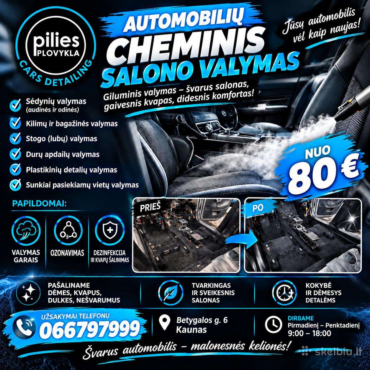Automobilių Plovimas Ir Profesionalus Valymas