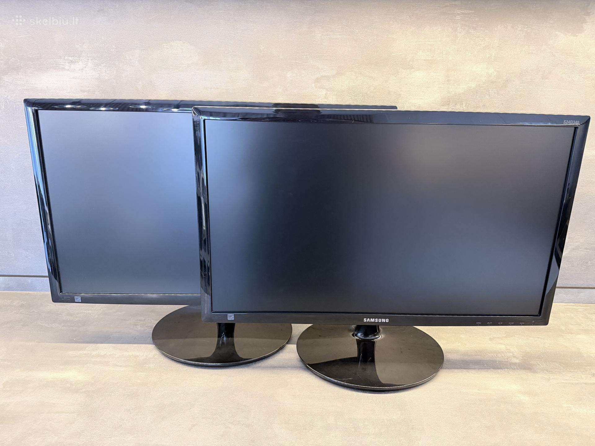 Du monitoriai Samsung S24d340h 24''