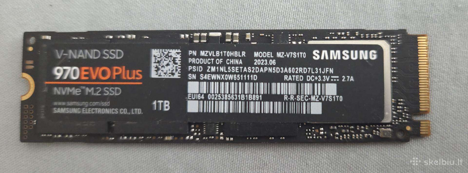 Nvme Samsung 970 EVO Plus 1tb, Wd 1tb, Lexar 2tb