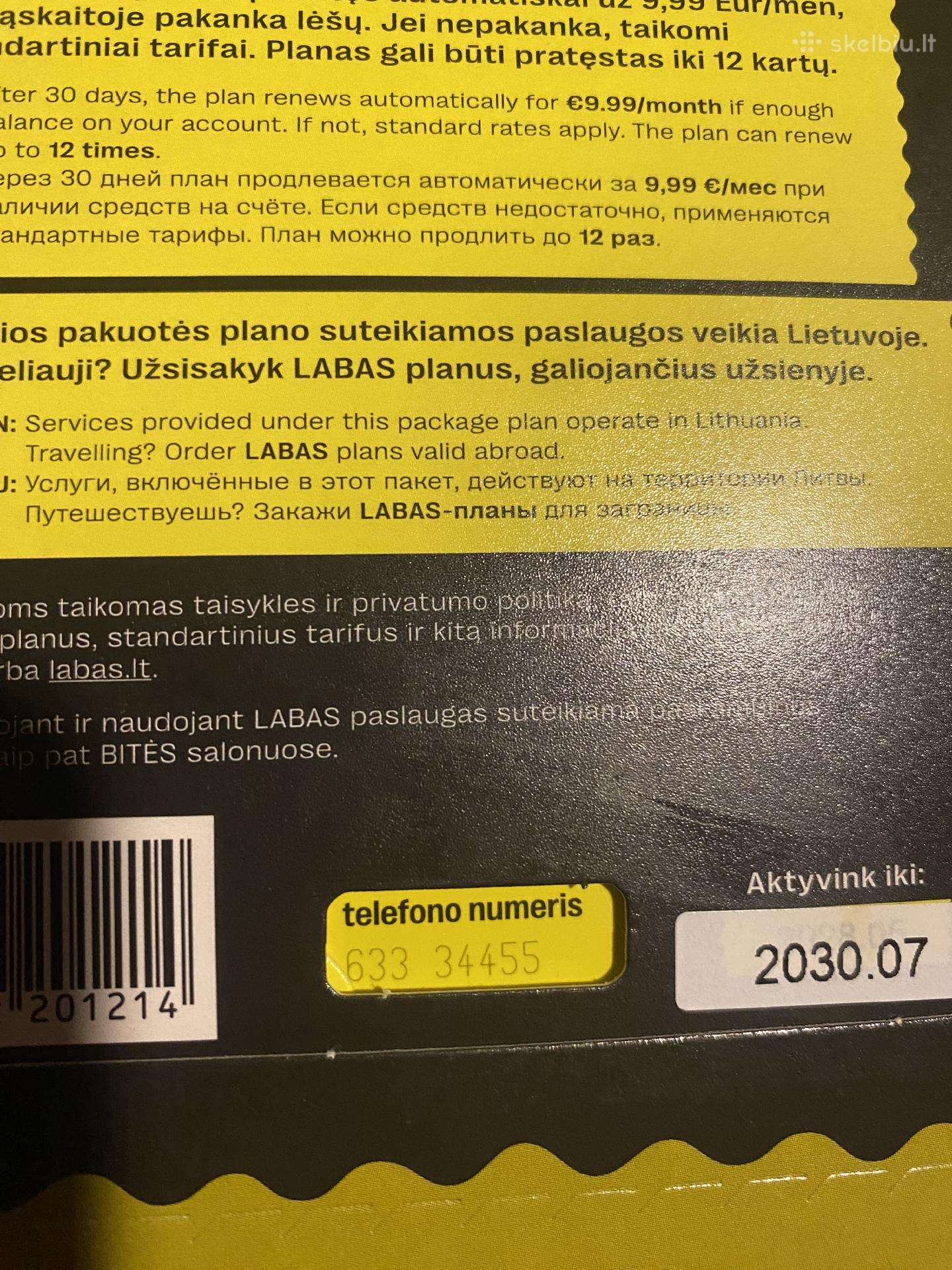 Gražūs telefonu numeriai