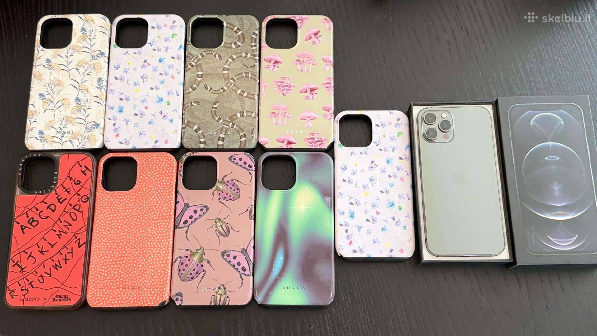 iPhone 12 Pro Max Graphite 128gb (9 Burga cases)