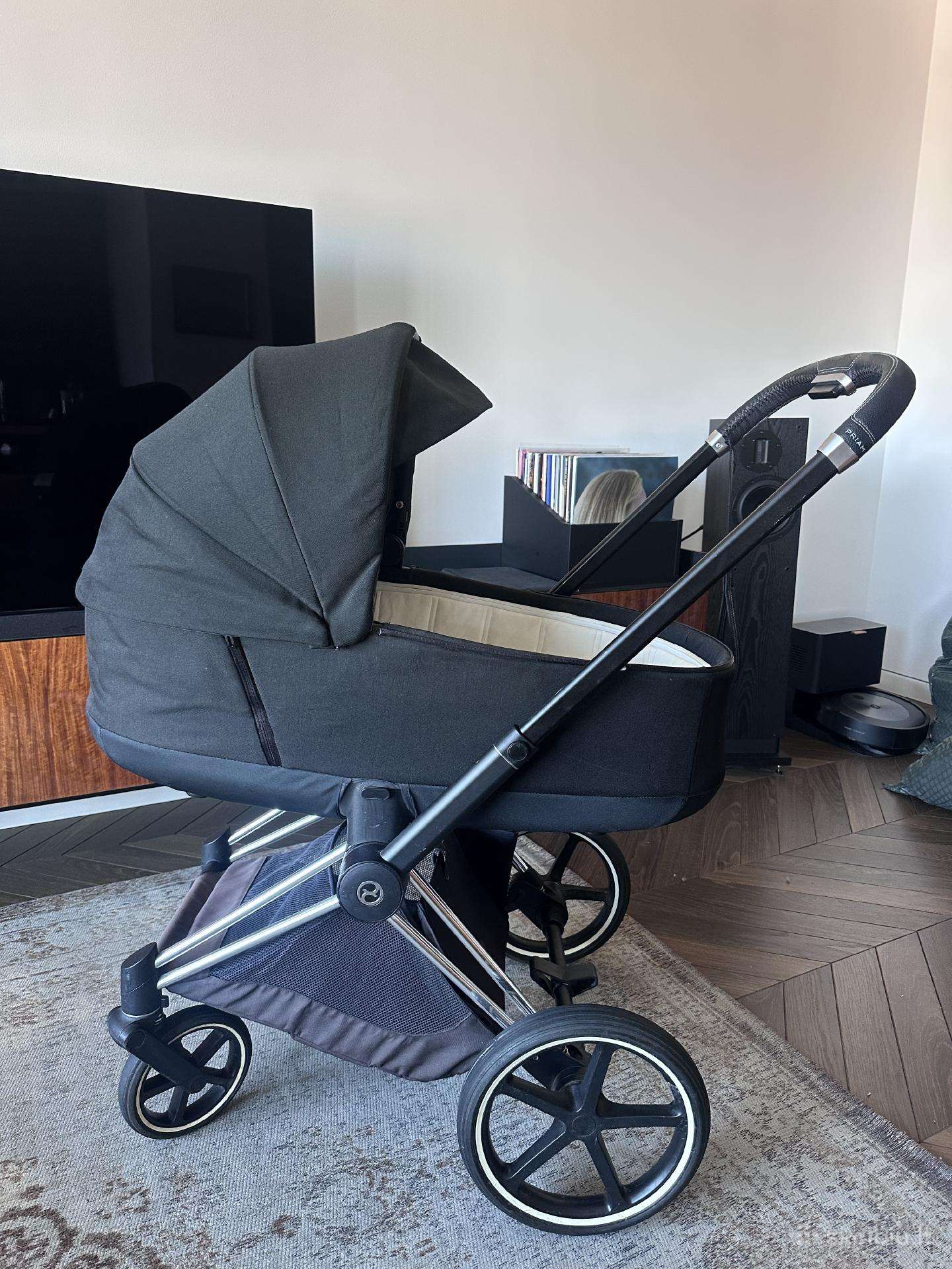 Cybex Priam Platinum vežimėlis 2in1 + daug priedų