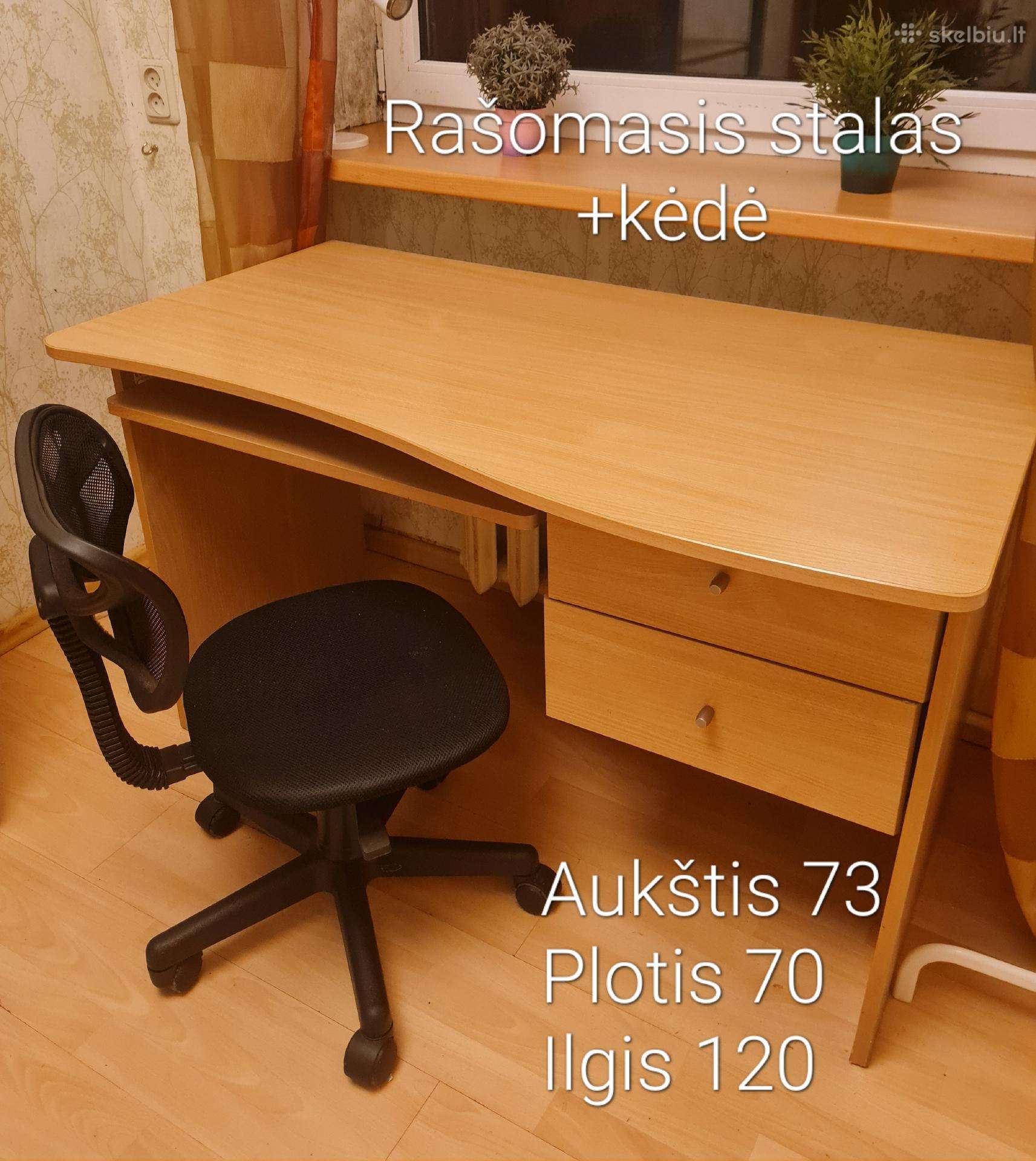 Rašomasis stalas su kėde dovanų