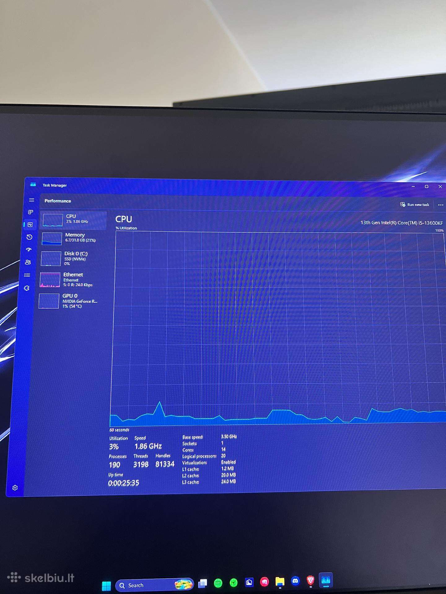Rtx 4070 + i5-13600kf Gaming kompiuteris Pc