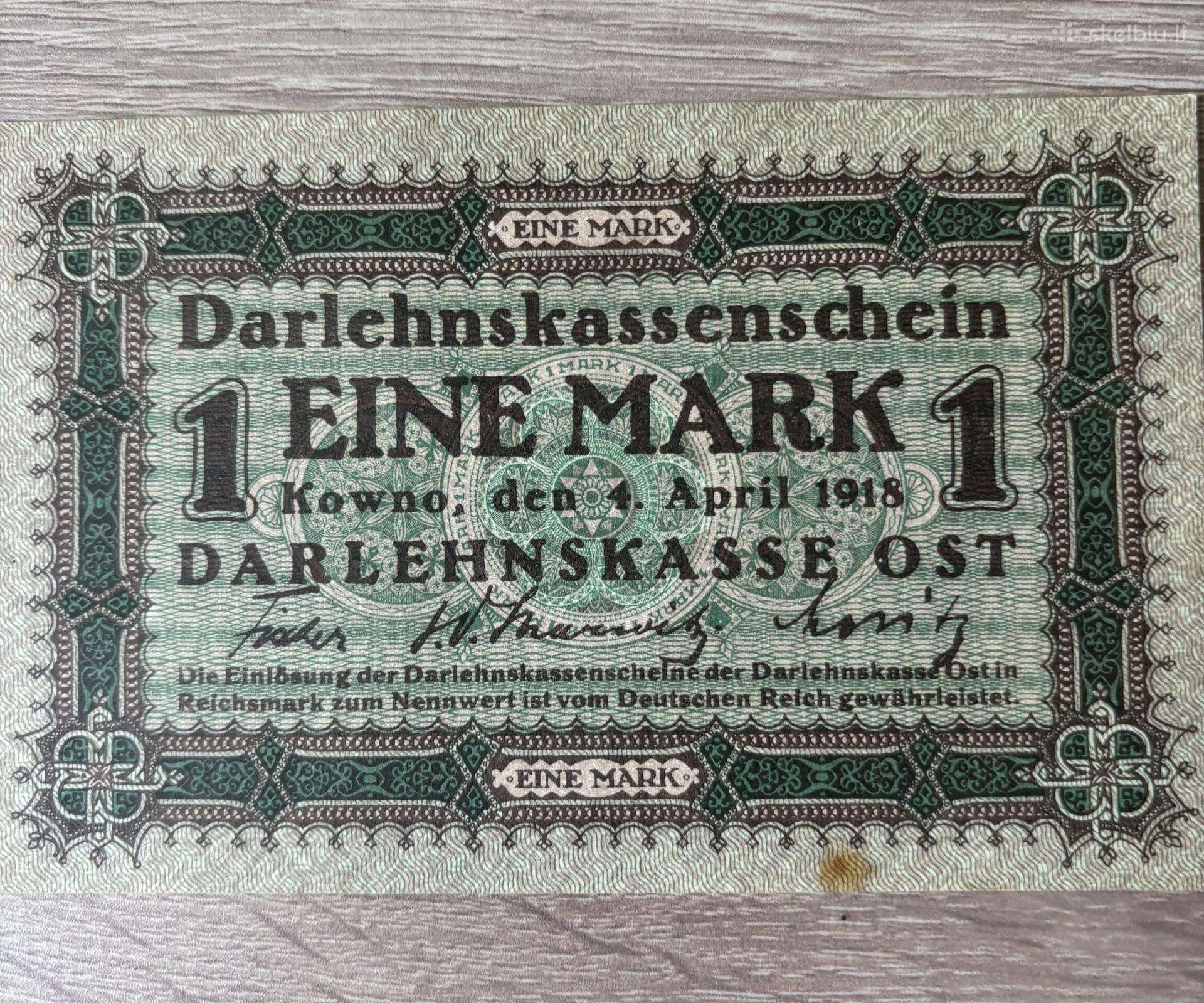 1918 m. 1 Vokietijos markė