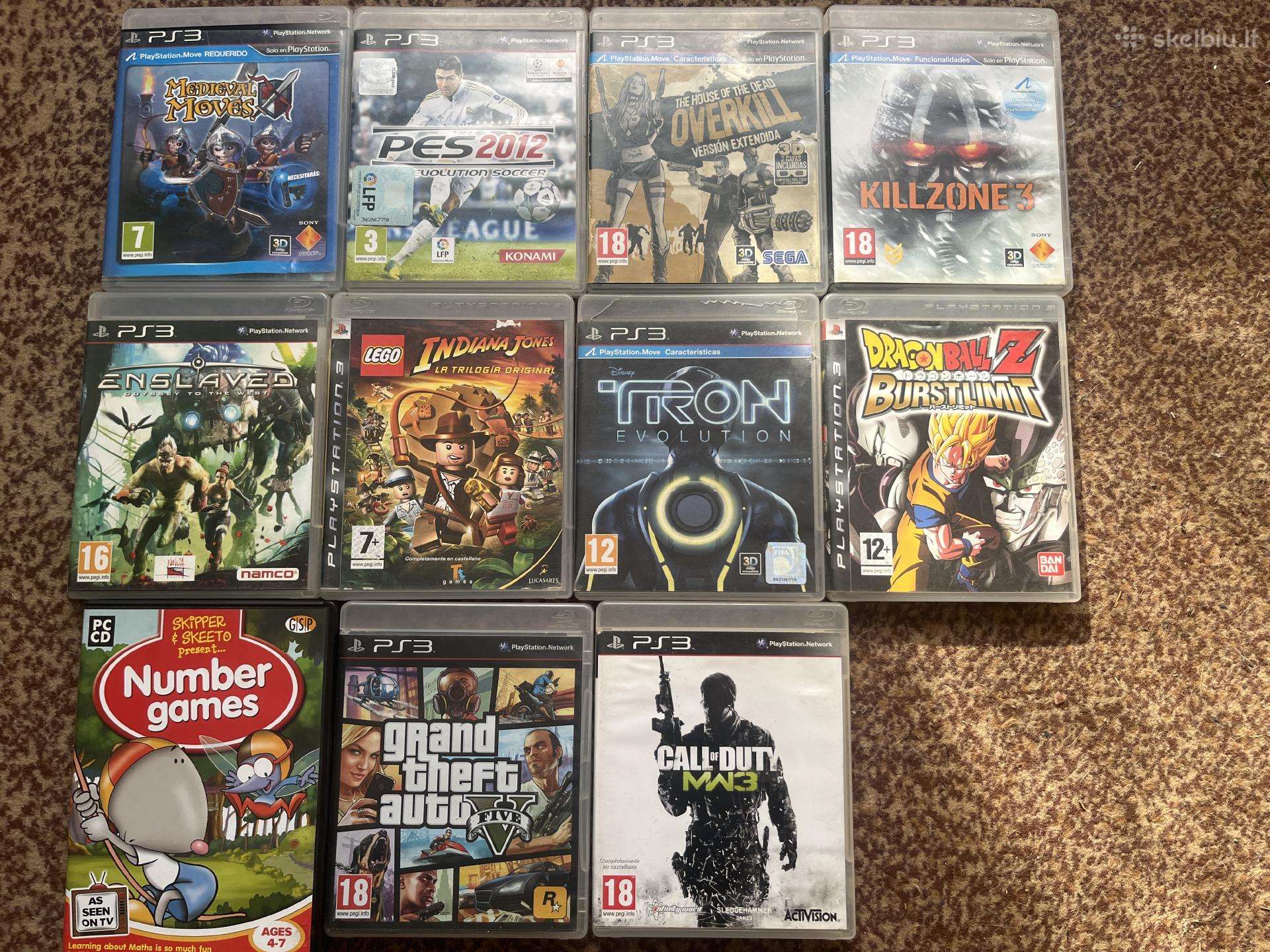 Parduodu PS3 su žaidimais, kontroleriais.